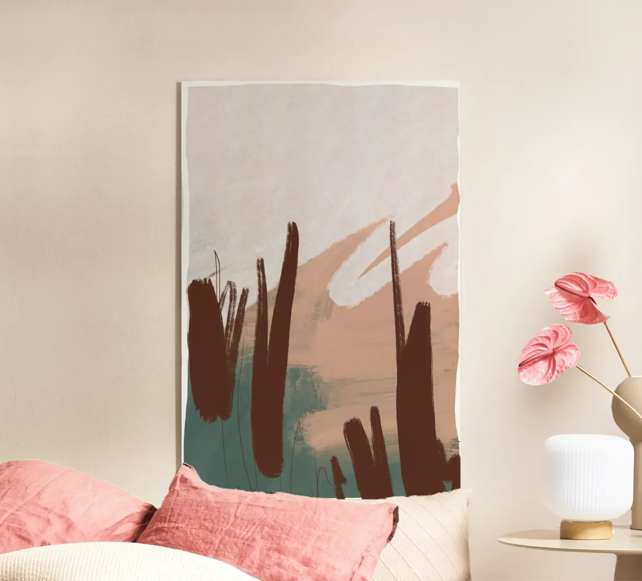 Sienna Sunset Fields Acryl-Glas von nileshkikuuchise