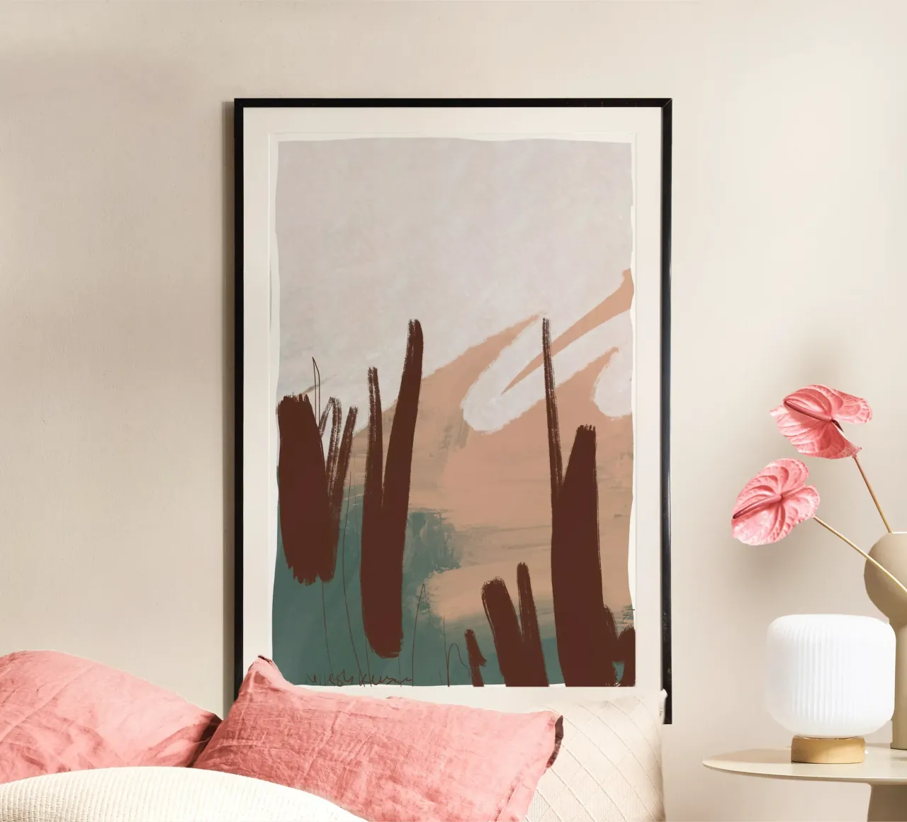 Sienna Sunset Fields poster by nileshkikuuchise