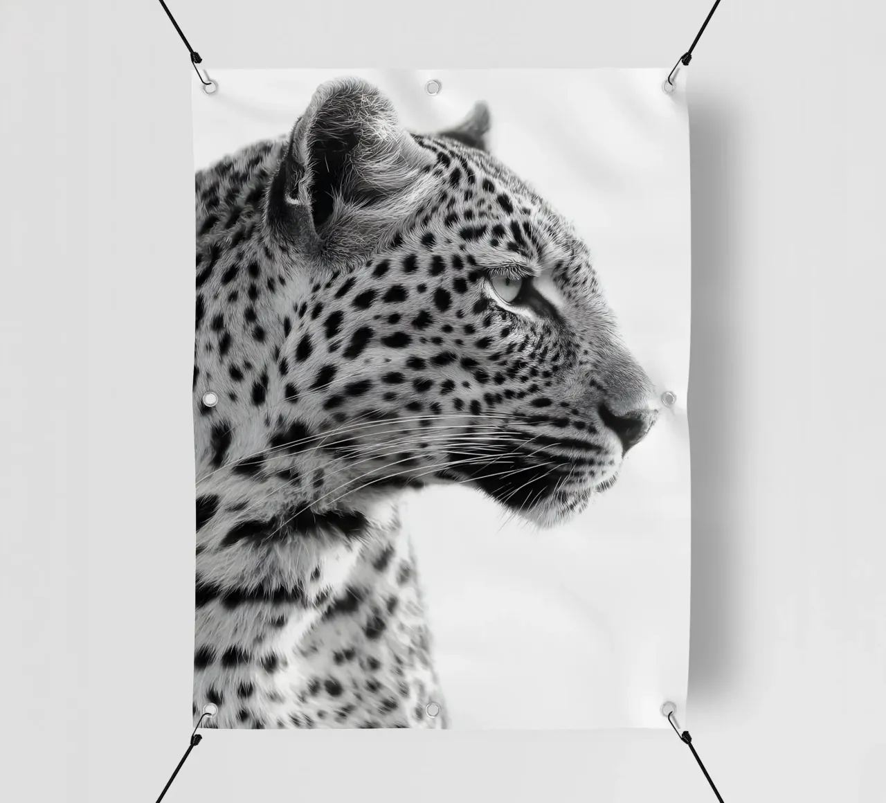 Nero Bianco Tigre Leopardo telo in pvc da IamHomeStudio