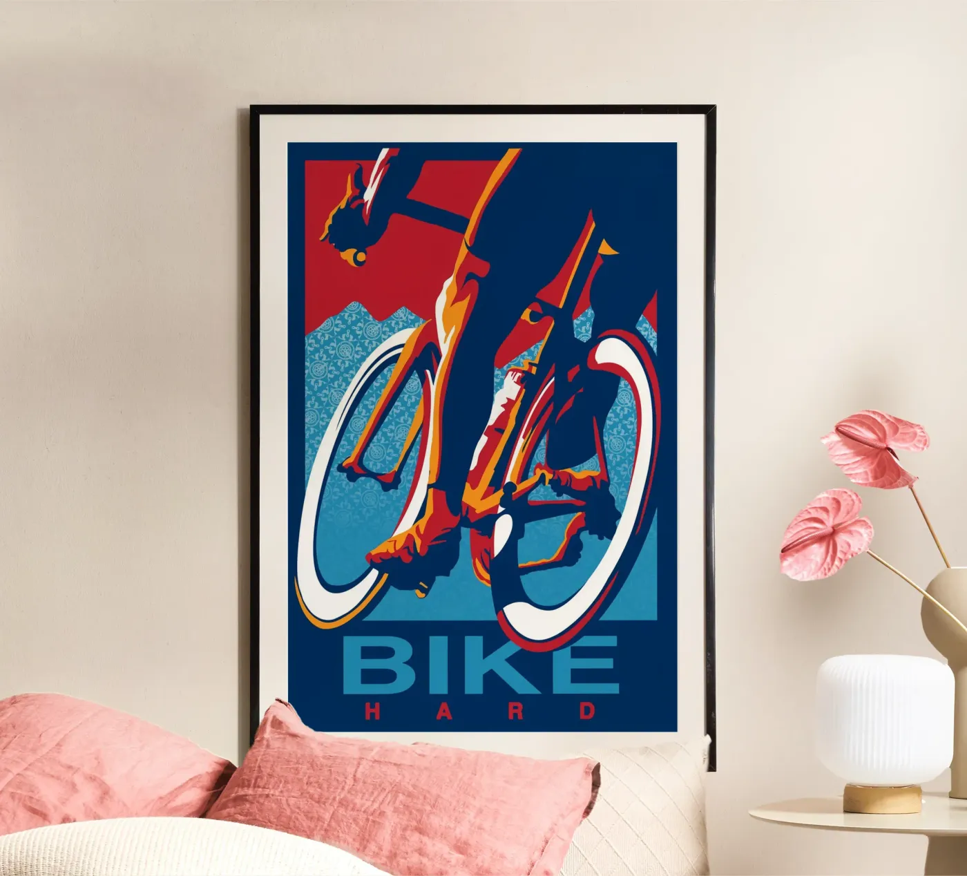 Hard fietsen poster van LiamDckns