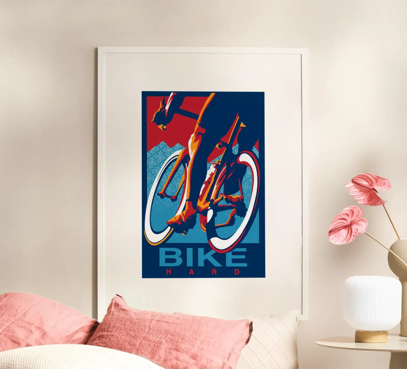 Hard fietsen poster van LiamDckns
