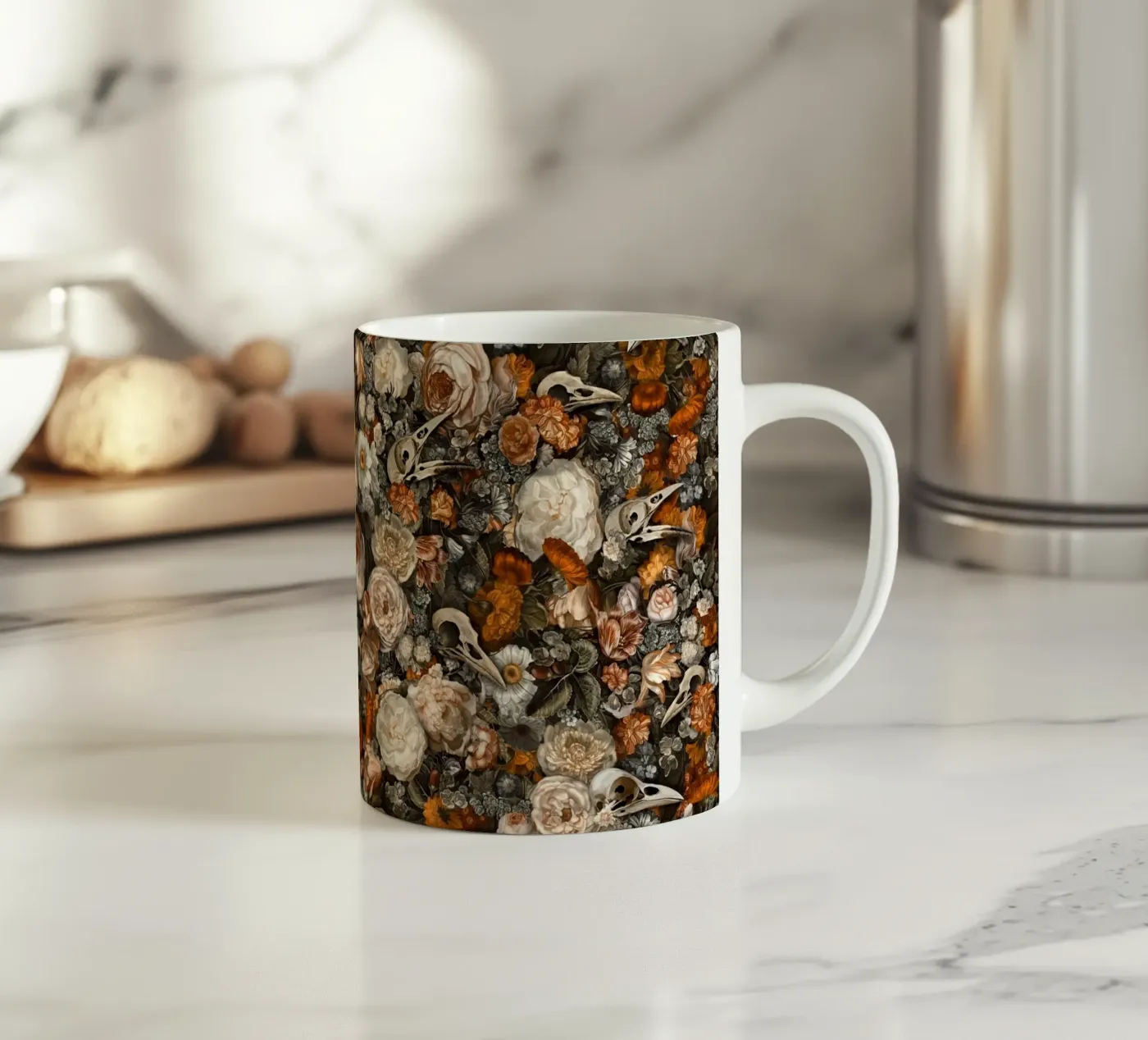Baroque Macabre ceramic mug by 7115