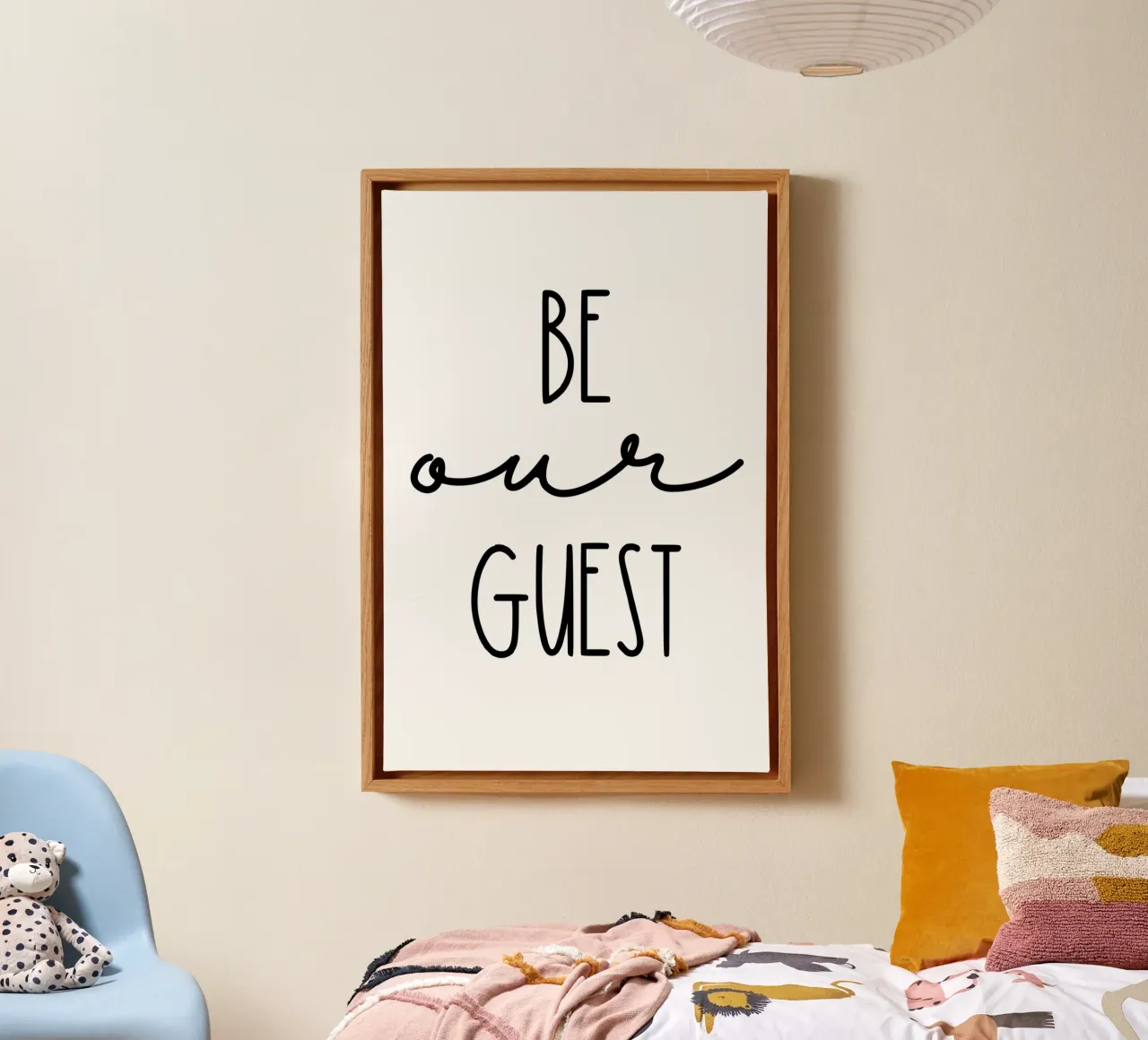 Be Our Guest tela con Cornice a cassetta da Shark Printables