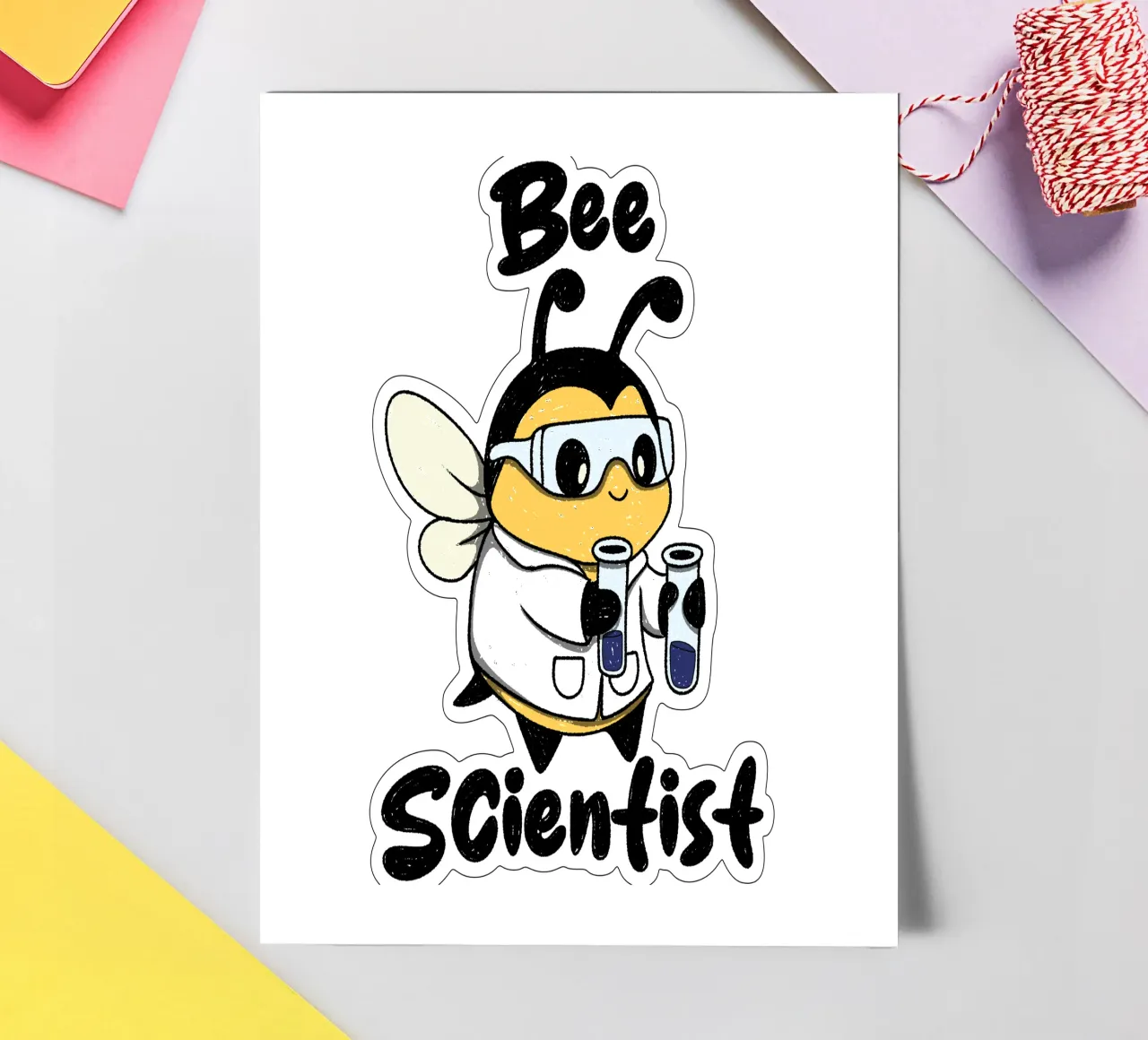 Scienziato delle api foglio adesivo da Loobs