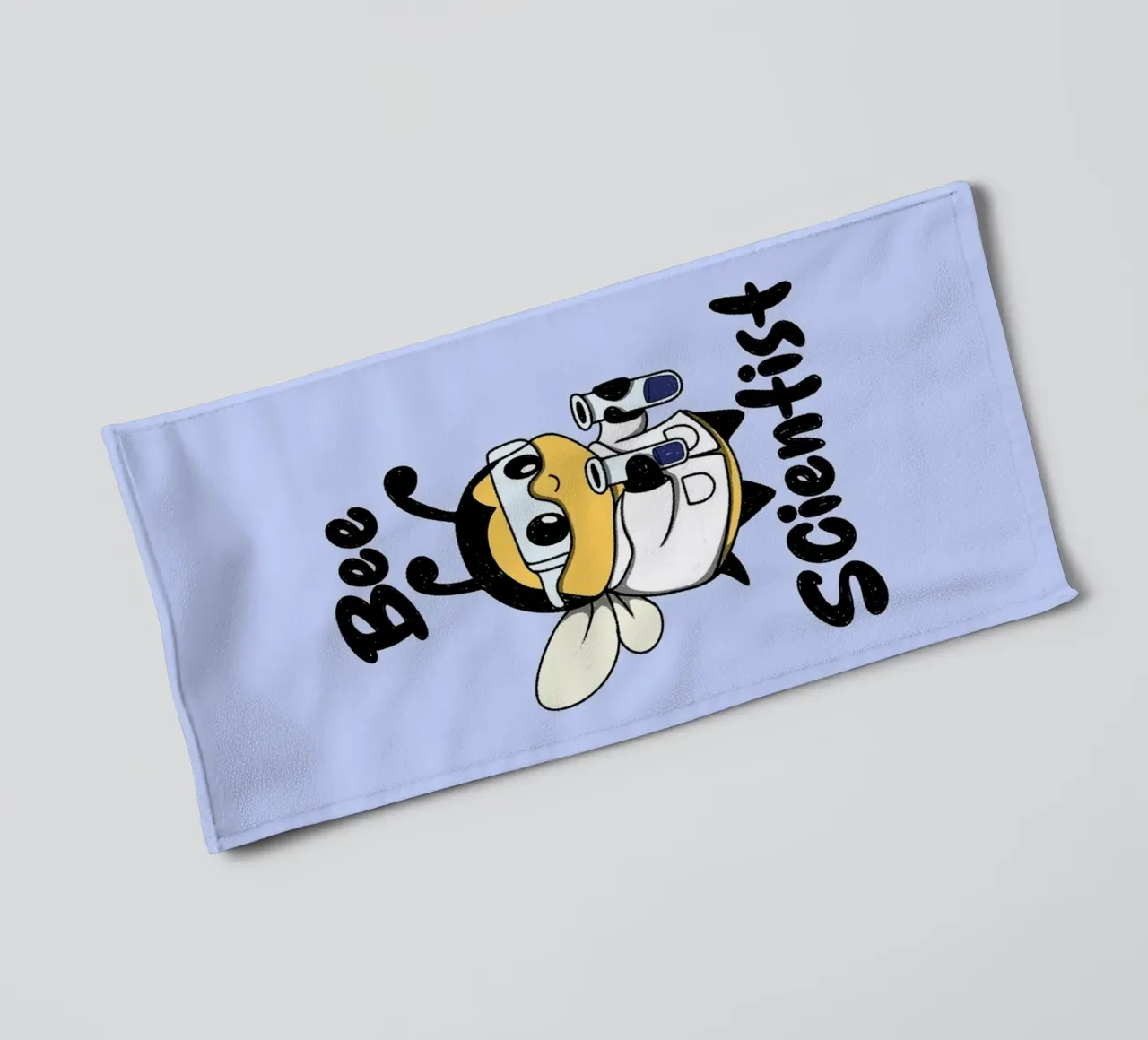 Bee Scientist towel by Loobs