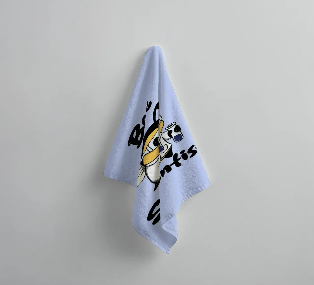Bee Scientist towel by Loobs