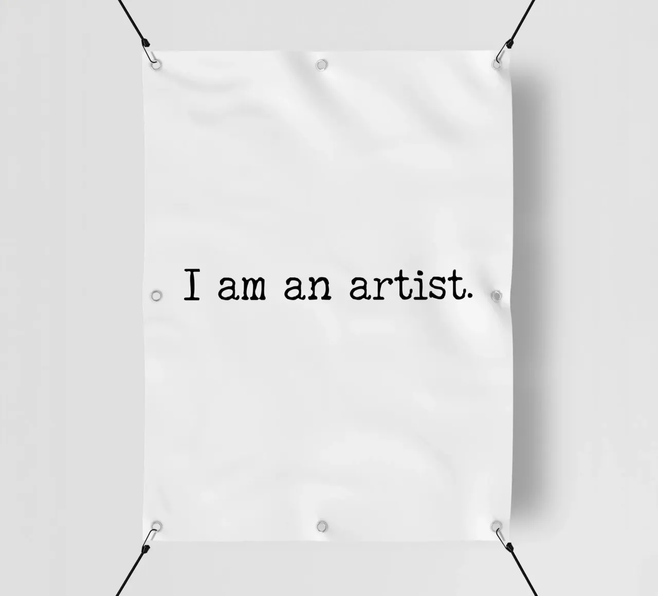 Sono un artista, semplice design di testo telo in pvc da RB-Quotes