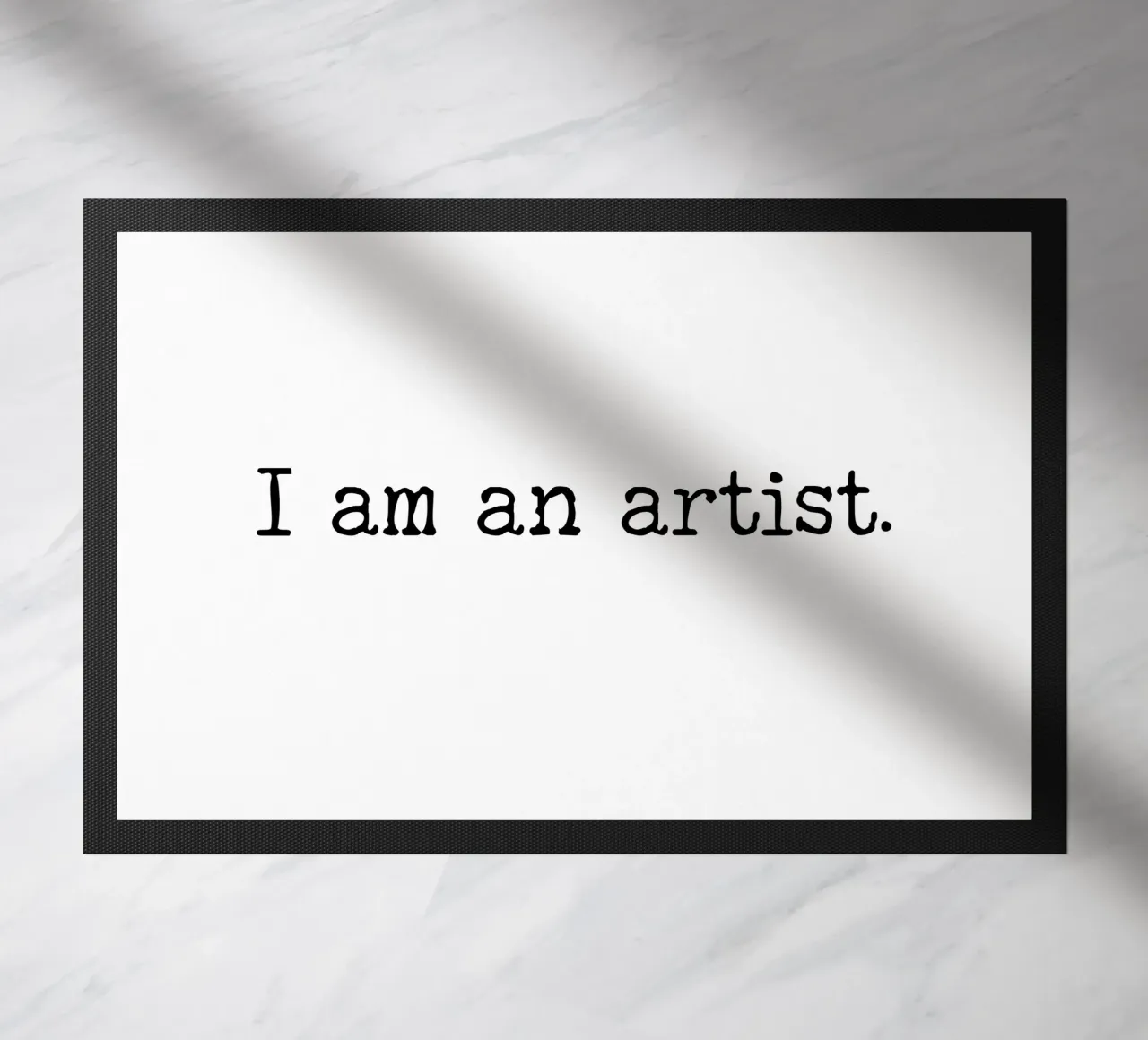 Sono un artista, semplice design di testo zerbino da RB-Quotes