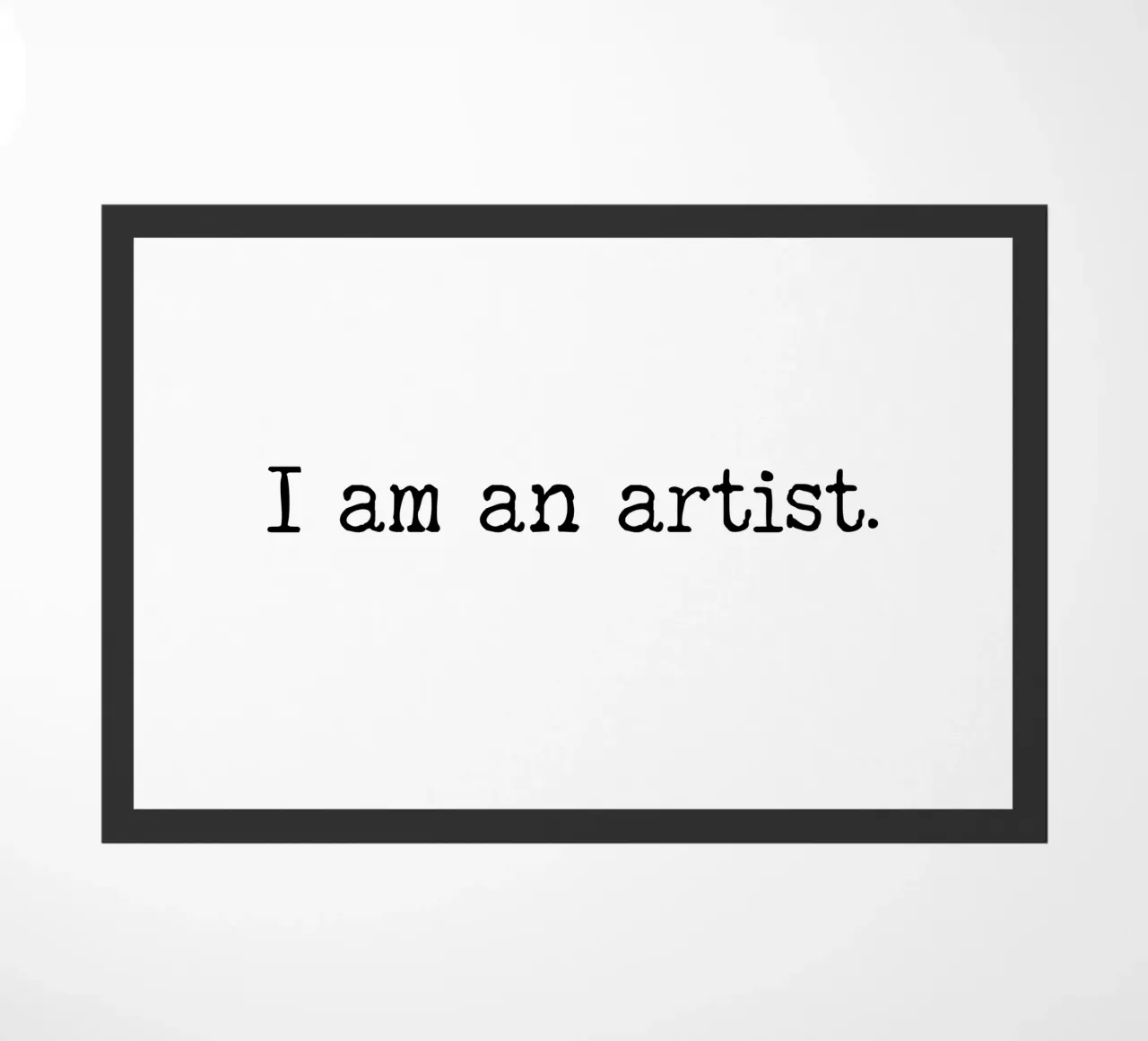 Sono un artista, semplice design di testo zerbino da RB-Quotes