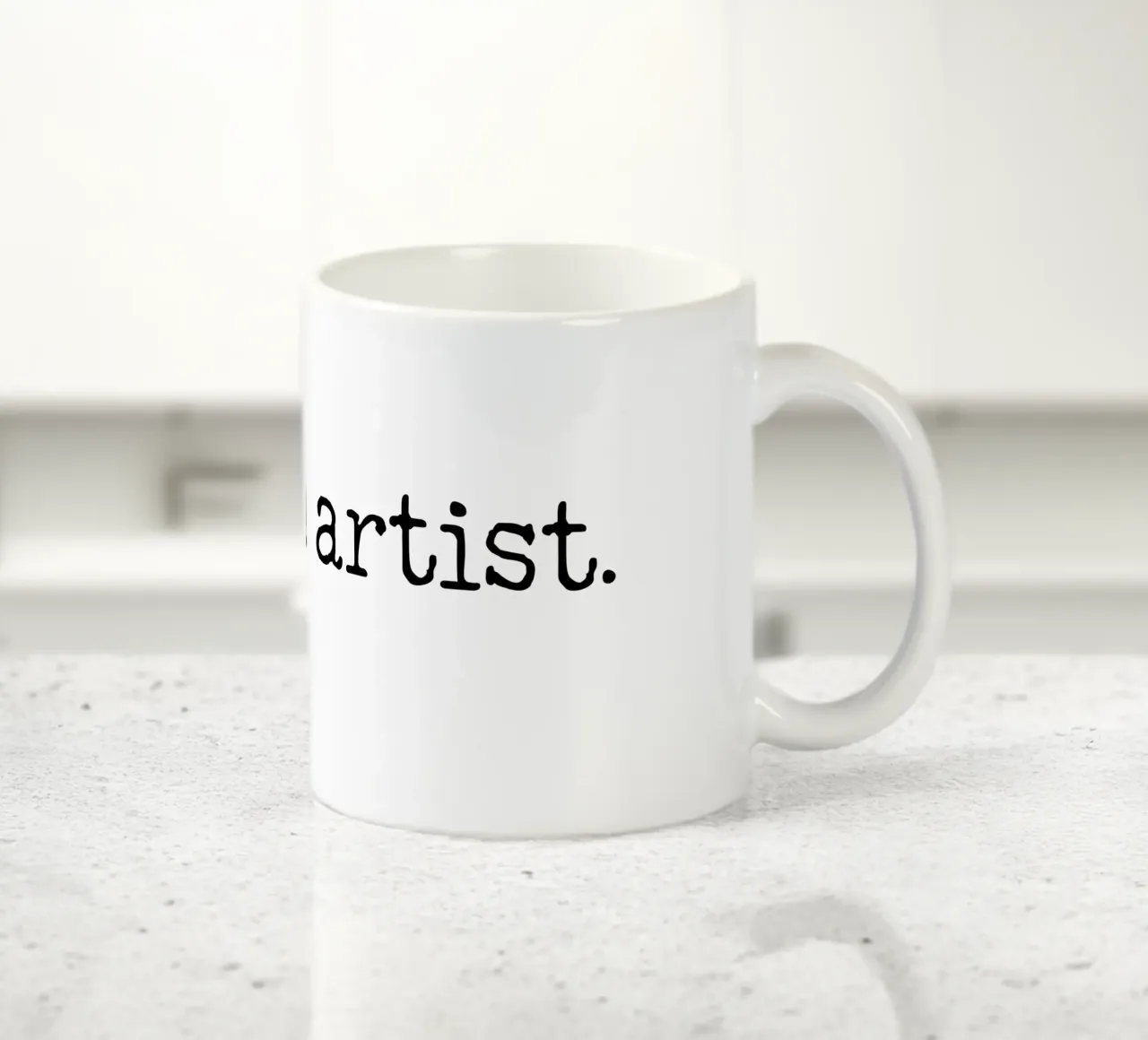 Sono un artista, semplice design di testo tazza in ceramica da RB-Quotes