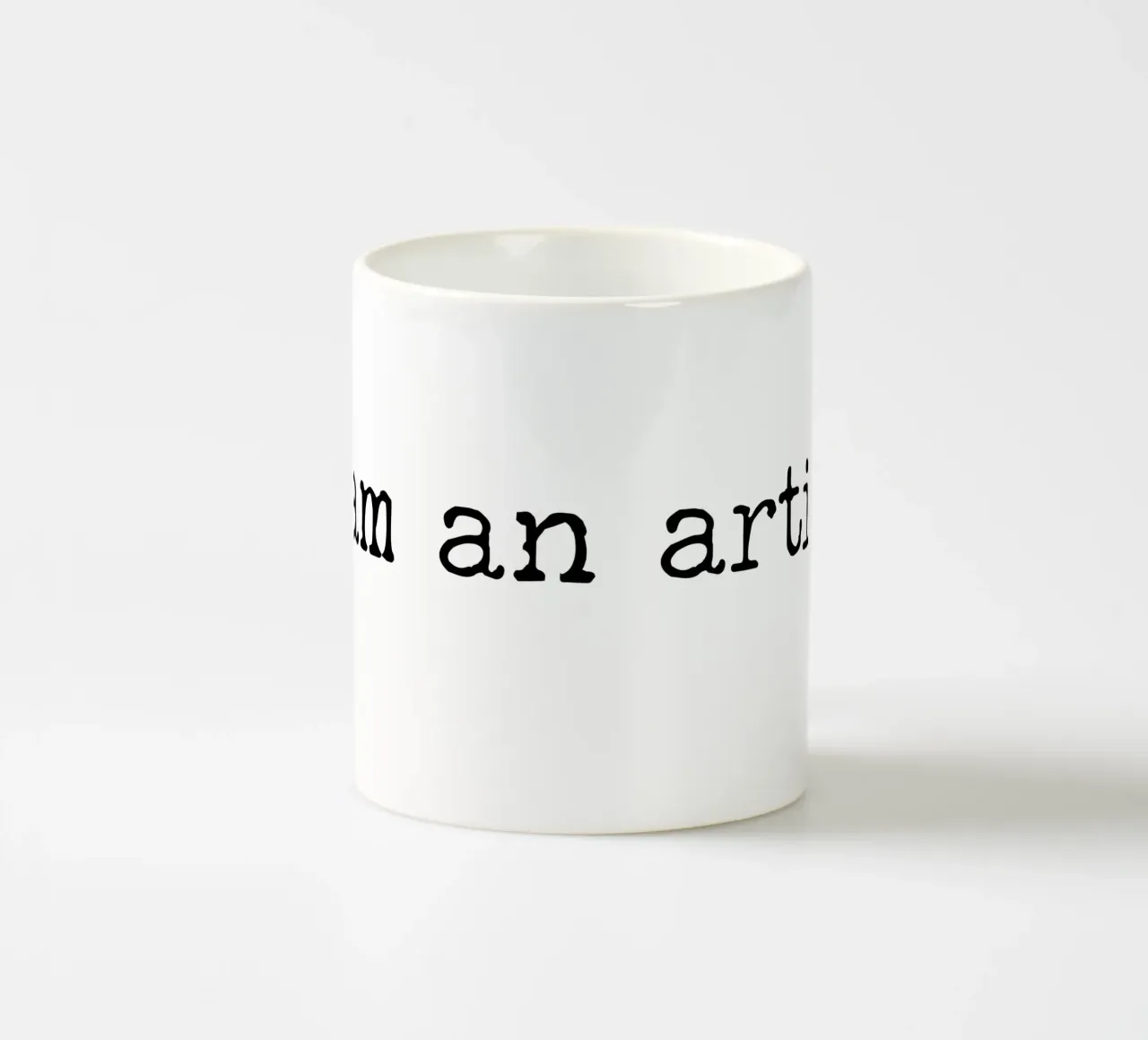 Sono un artista, semplice design di testo tazza in ceramica da RB-Quotes