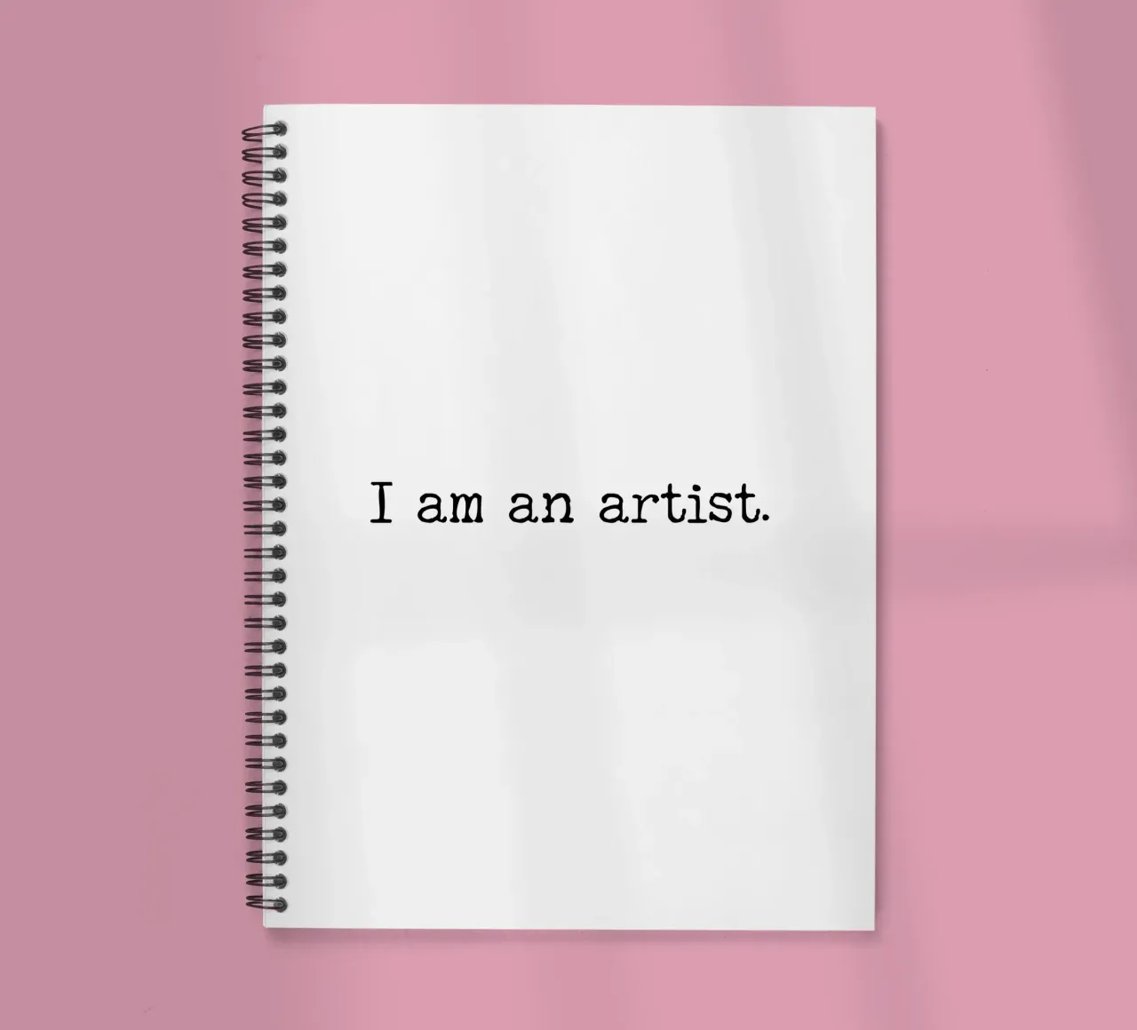 Sono un artista, semplice design di testo diario ad anelli da RB-Quotes