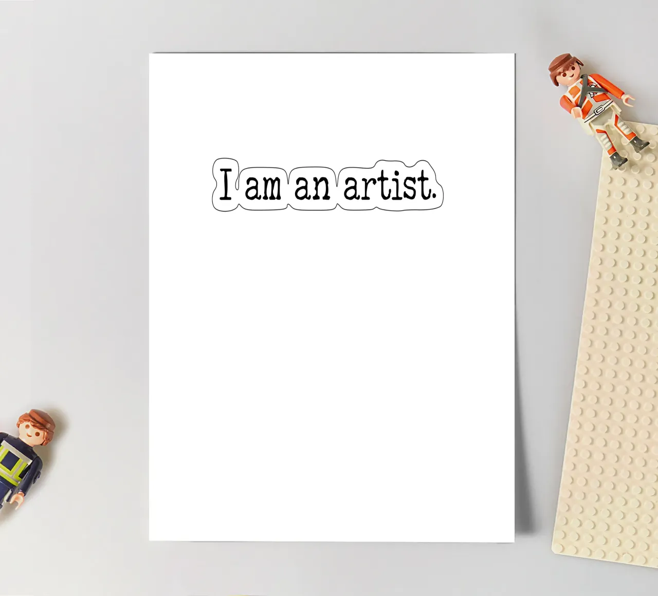 Sono un artista, semplice design di testo foglio adesivo da RB-Quotes