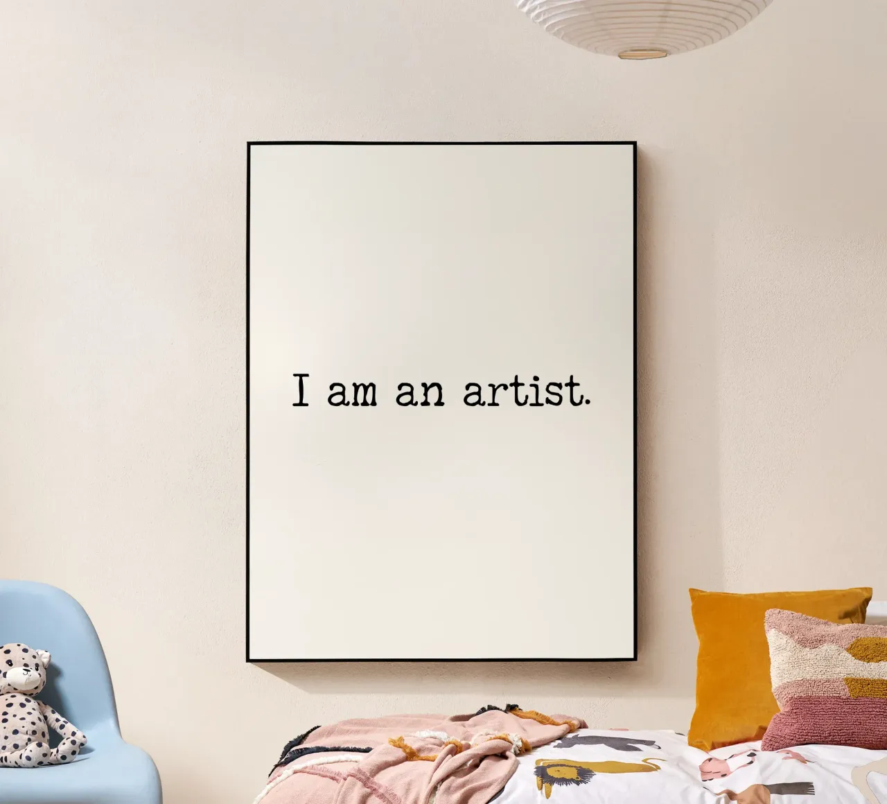 Sono un artista, semplice design di testo plexiglass da RB-Quotes