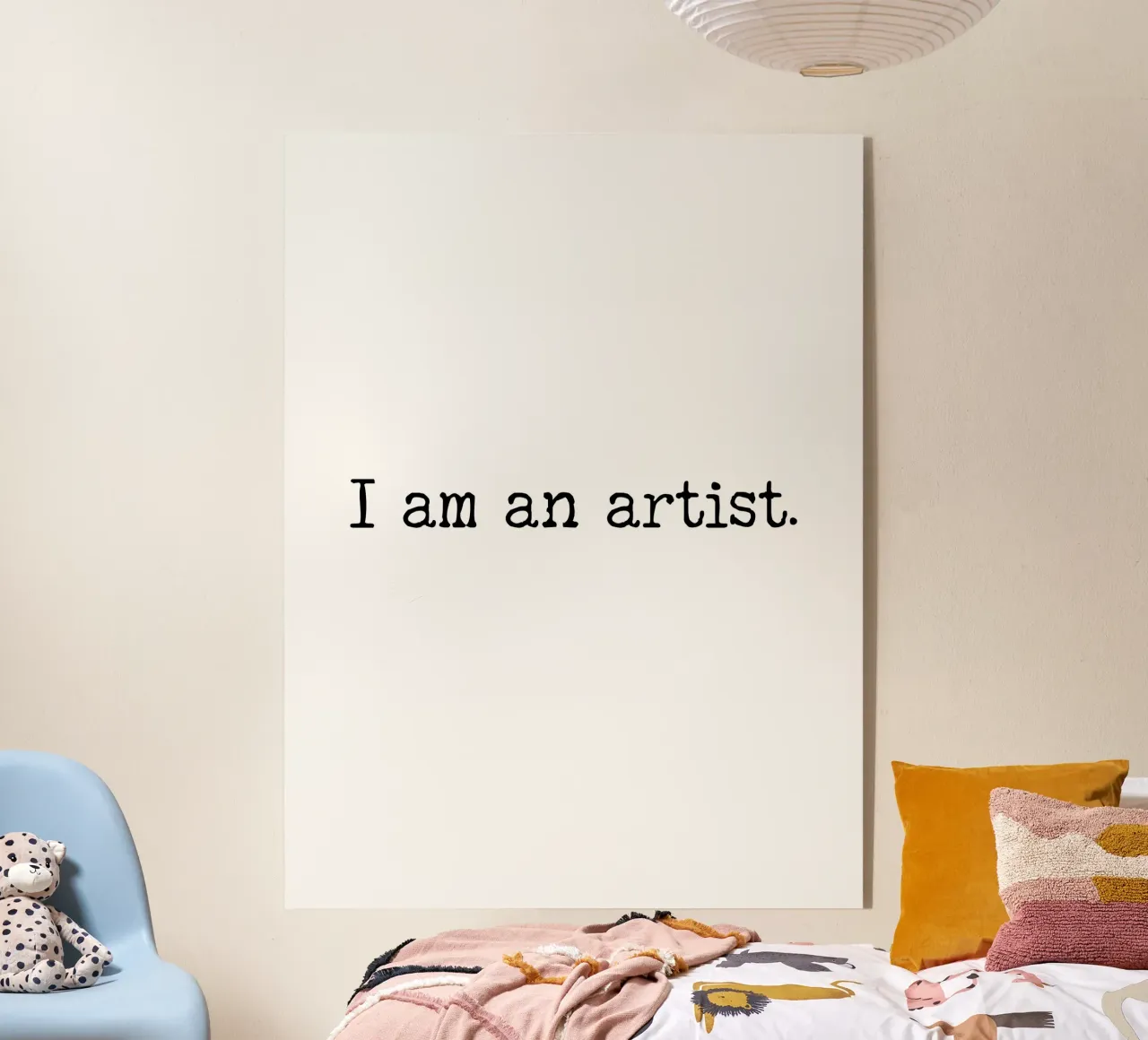 Sono un artista, semplice design di testo plexiglass da RB-Quotes