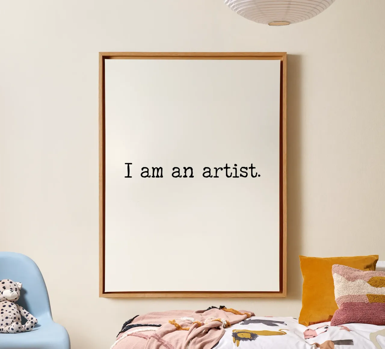 Sono un artista, semplice design di testo tela da RB-Quotes