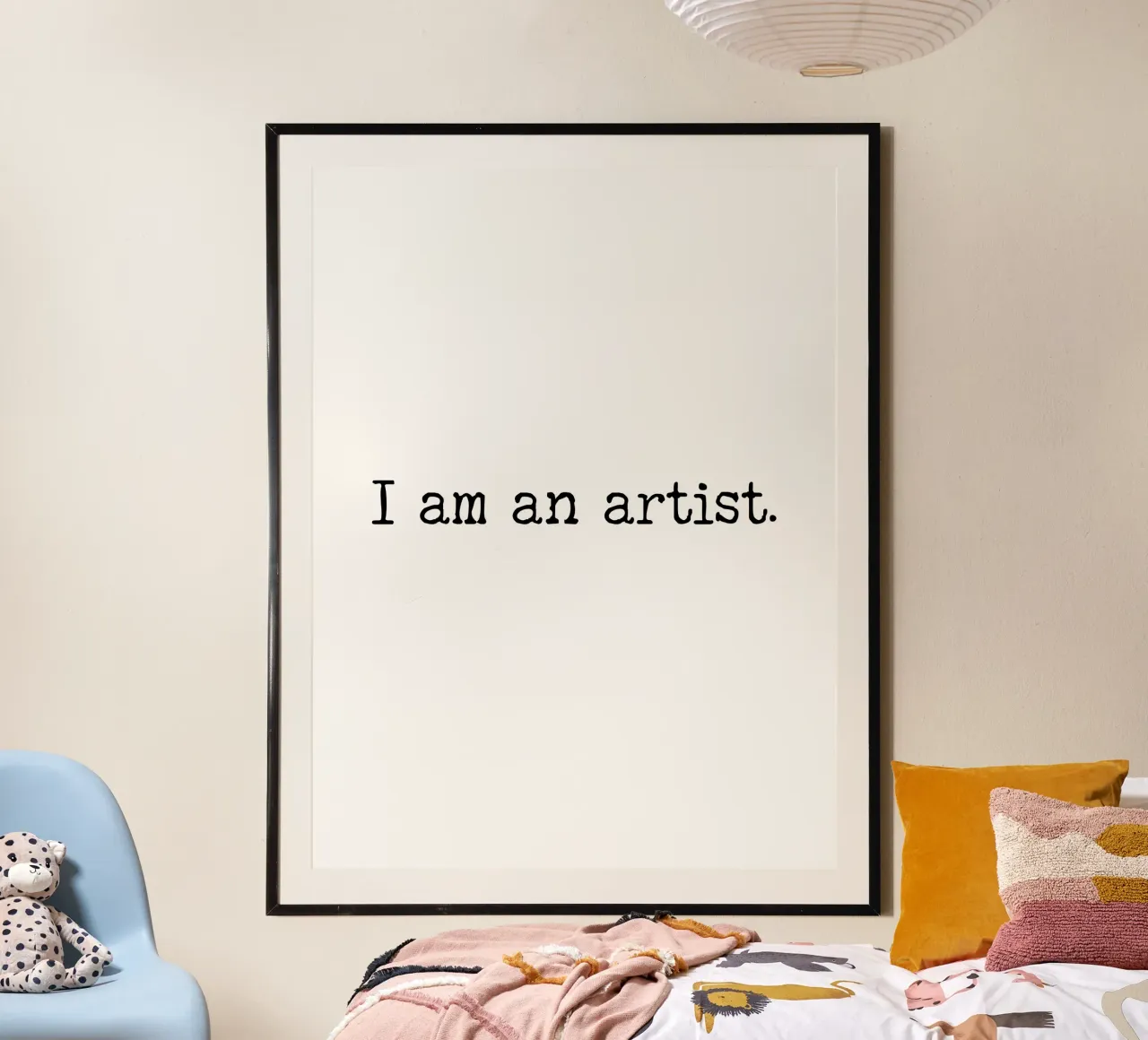 Sono un artista, semplice design di testo carta hahnemühle da RB-Quotes