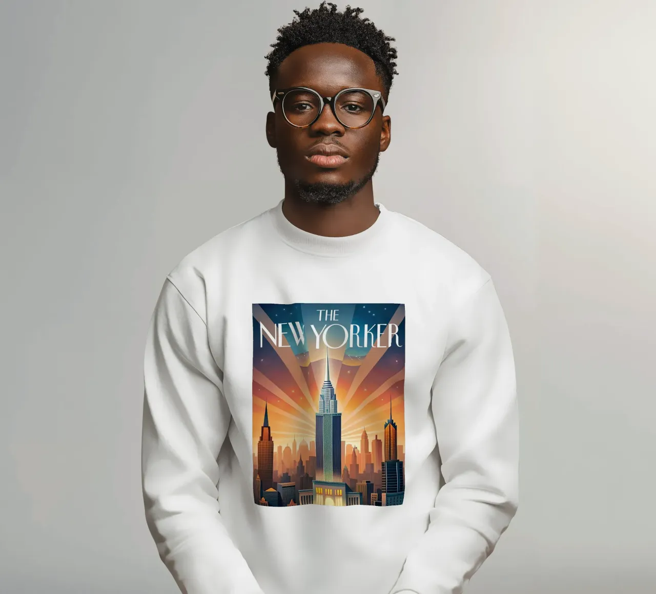 Il New Yorker felpa da 🎁 NOBELART
