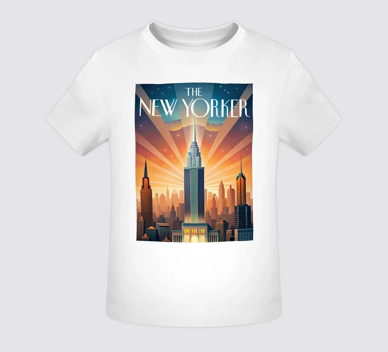 Il New Yorker maglietta neonato da 🎁 NOBELART
