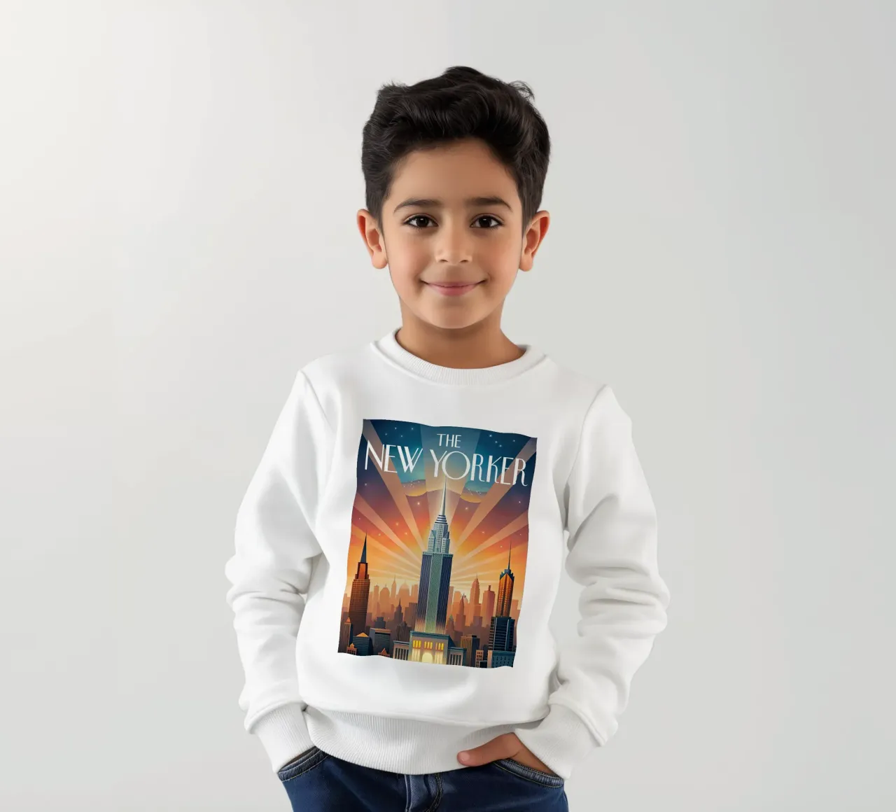 Il New Yorker felpa bambino da 🎁 NOBELART