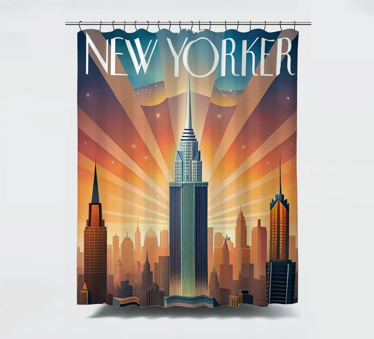 Il New Yorker tenda da doccia da 🎁 NOBELART