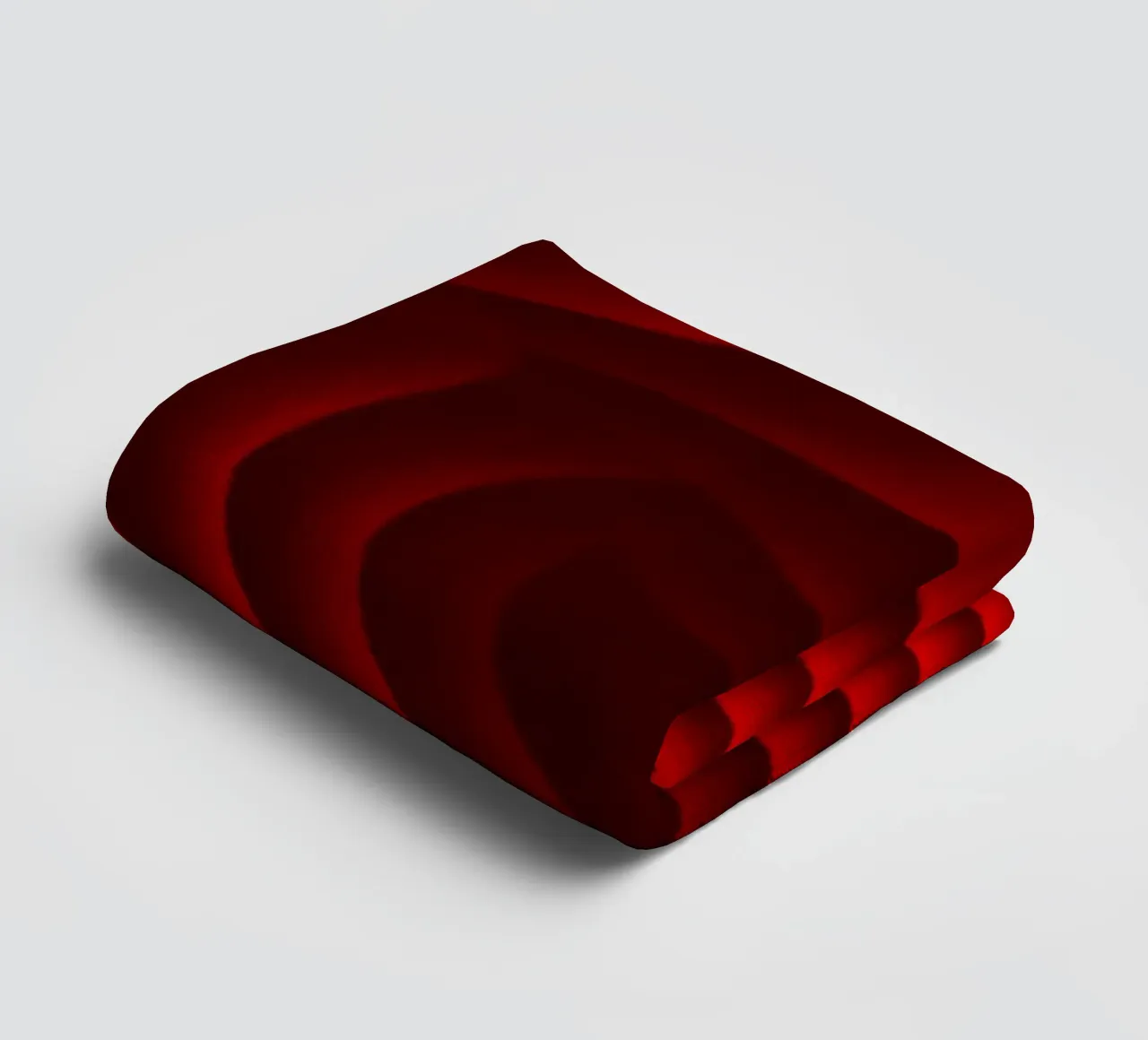 Golven, abstract, rood badhanddoek van Atteloi