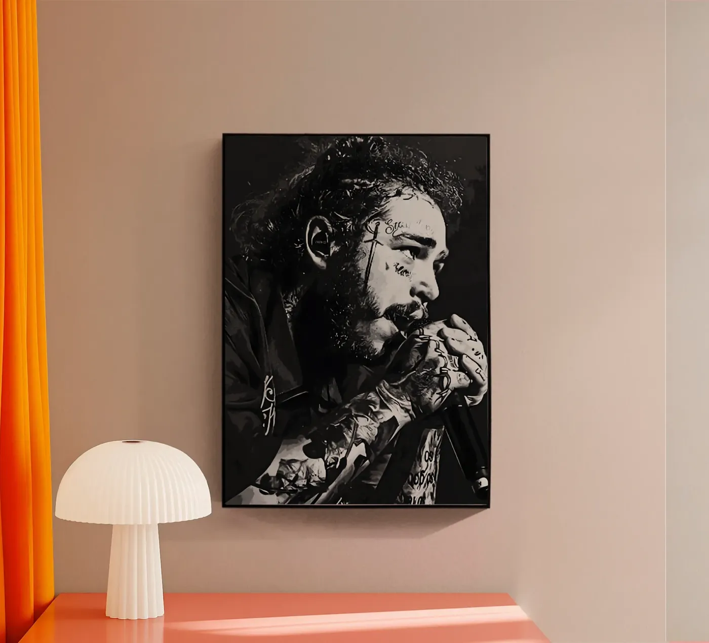 Post Malone plexiglas de Digital Street art