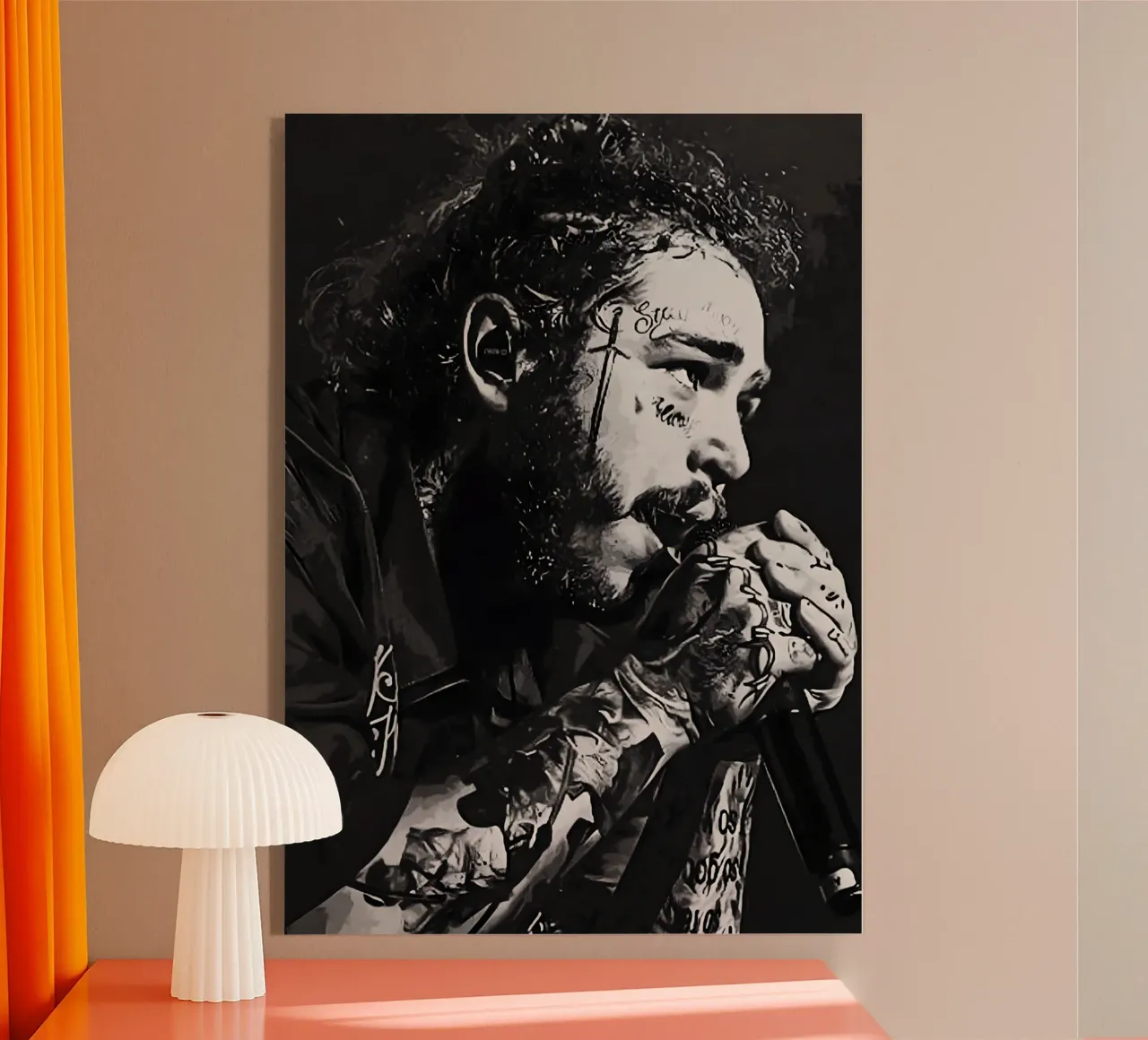 Post Malone plexiglass da Digital Street art