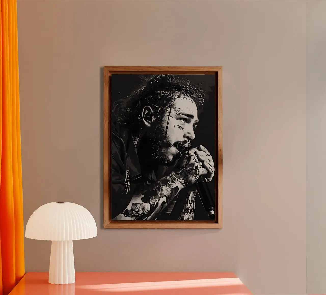 Post Malone alluminio dibond da The Poster Hub