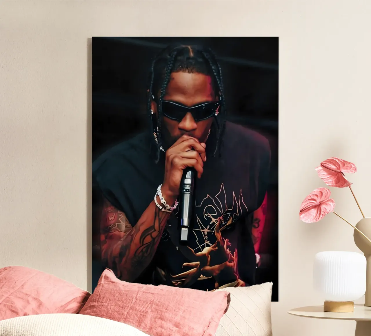 Travis Scott plexiglass da Digital Street art