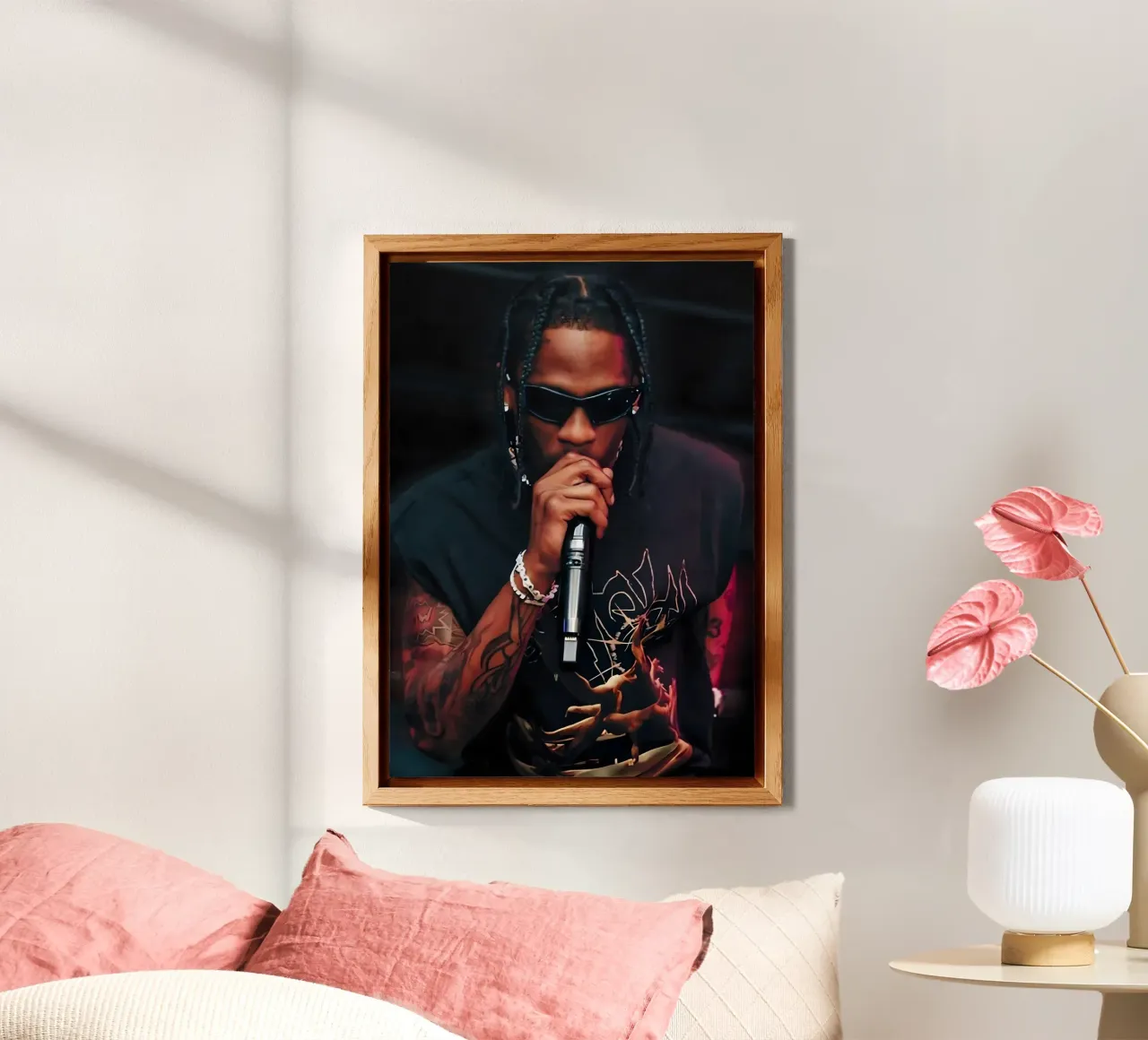 Travis Scott alluminio dibond da The Poster Hub