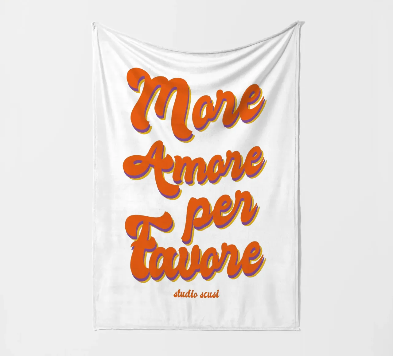 More Amore Per Favore Transparent Fleecedecke von studio scusi