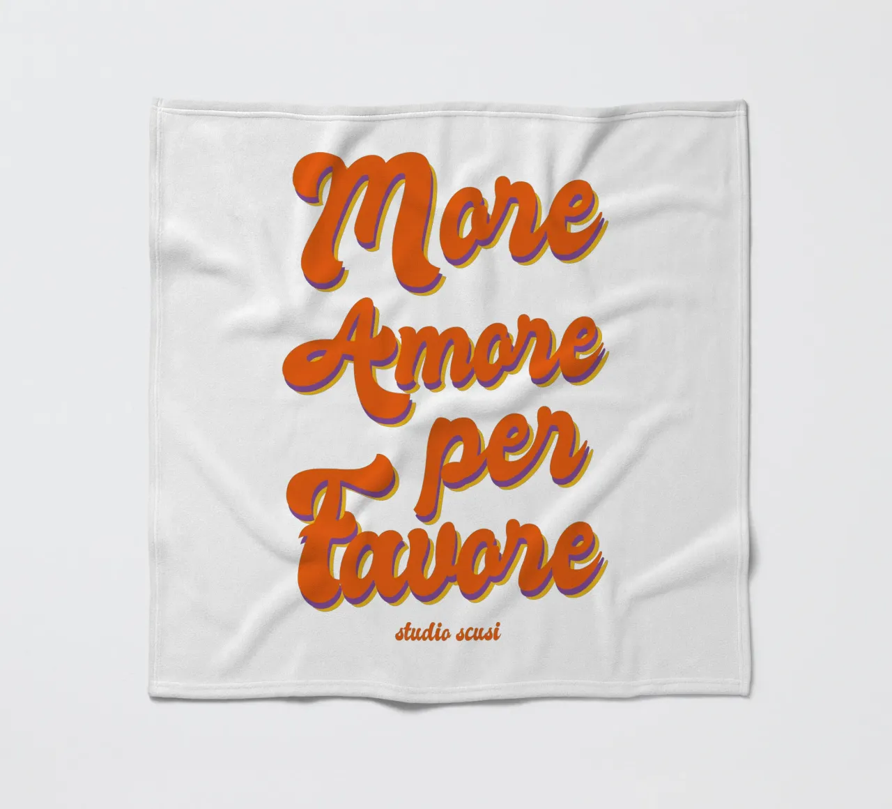 More Amore Per Favore Transparent Fleecedecke von studio scusi
