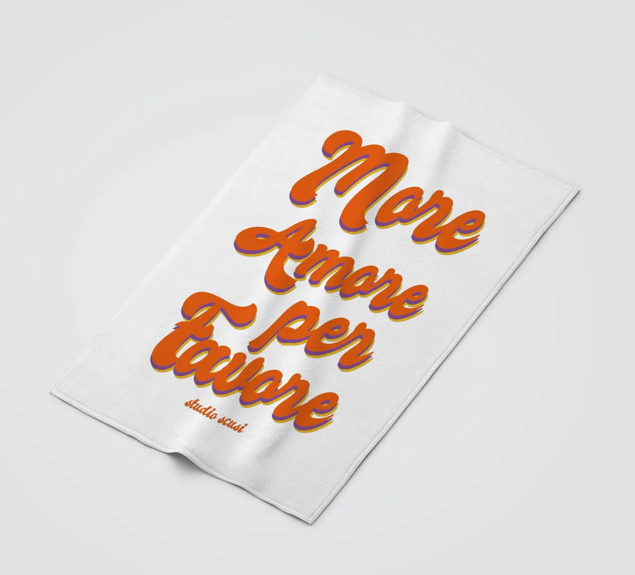 More Amore Per Favore Transparent Fleecedecke von studio scusi