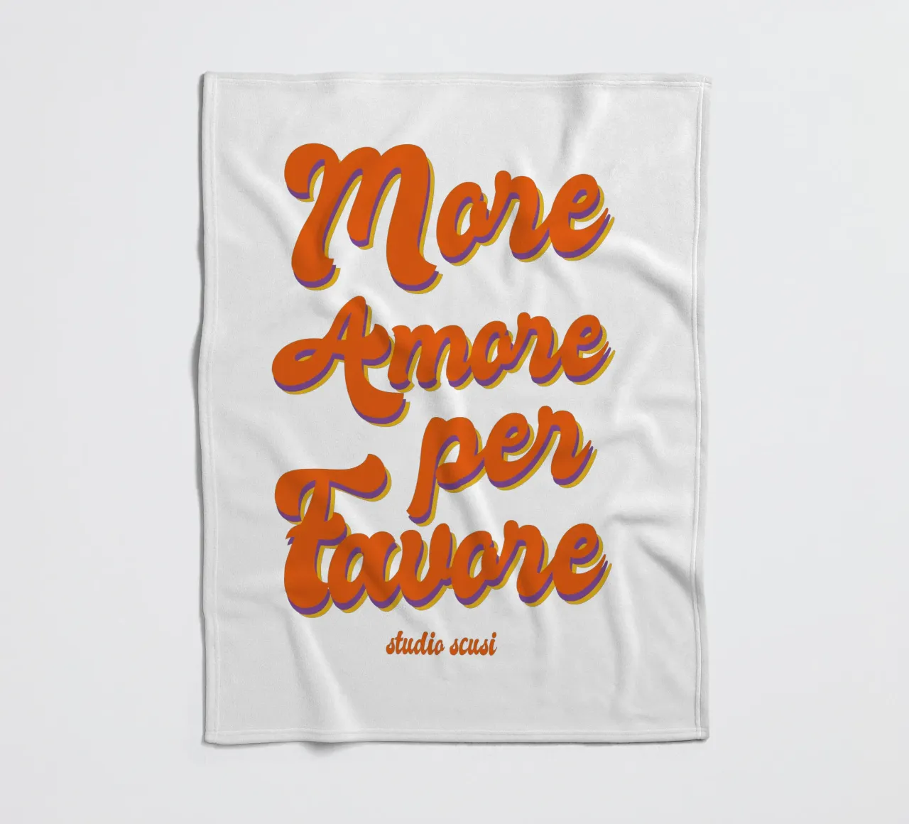 More Amore Per Favore Transparent Fleecedecke von studio scusi