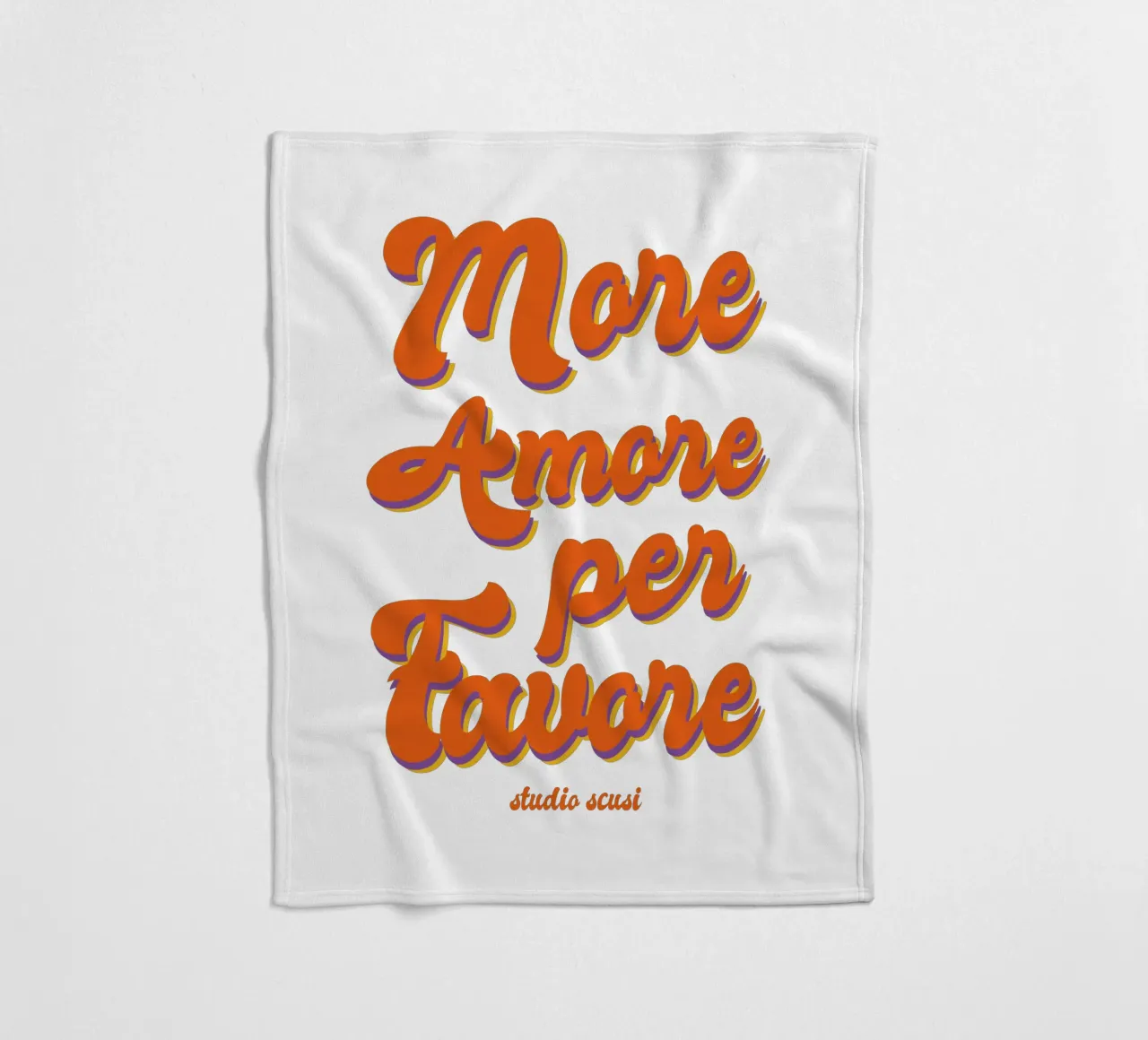 More Amore Per Favore Transparent Fleecedecke von studio scusi