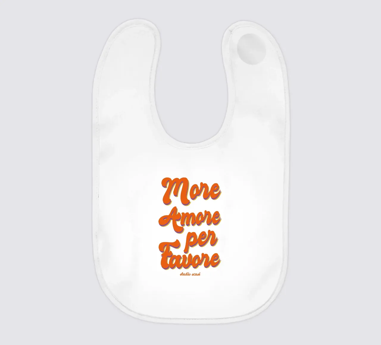 More Amore Per Favore Transparent bavaglino da studio scusi
