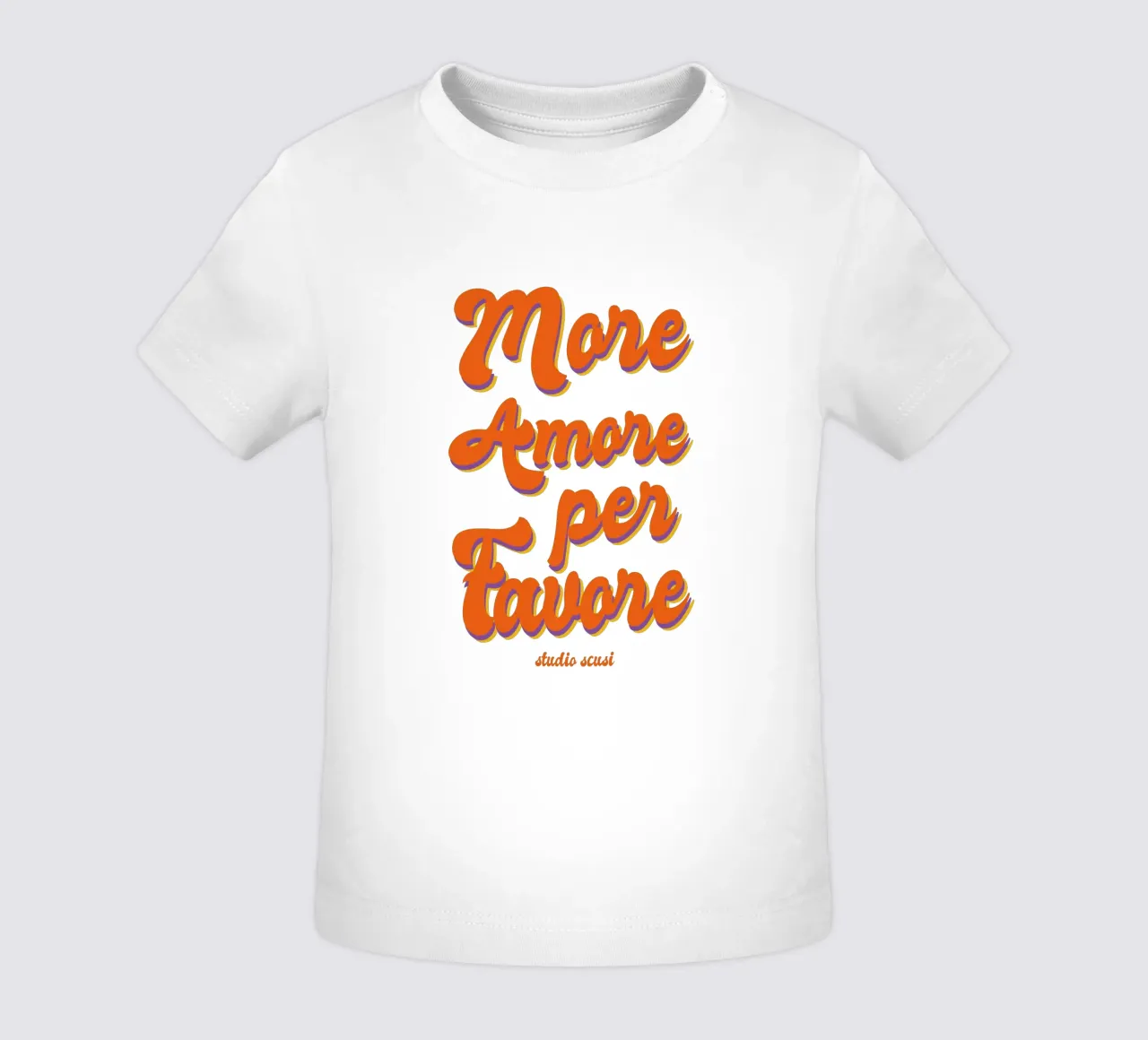 More Amore Per Favore Transparent maglietta neonato da studio scusi