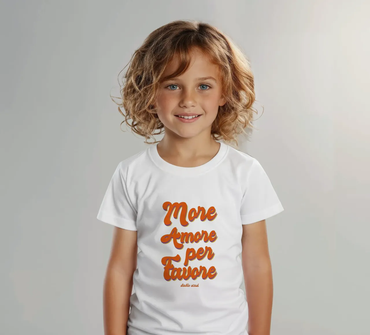 More Amore Per Favore Transparent t-shirt bambini da studio scusi