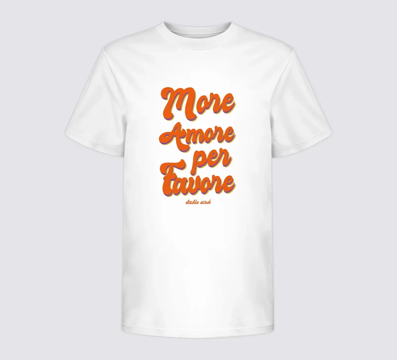 More Amore Per Favore Transparent t-shirt bambini da studio scusi
