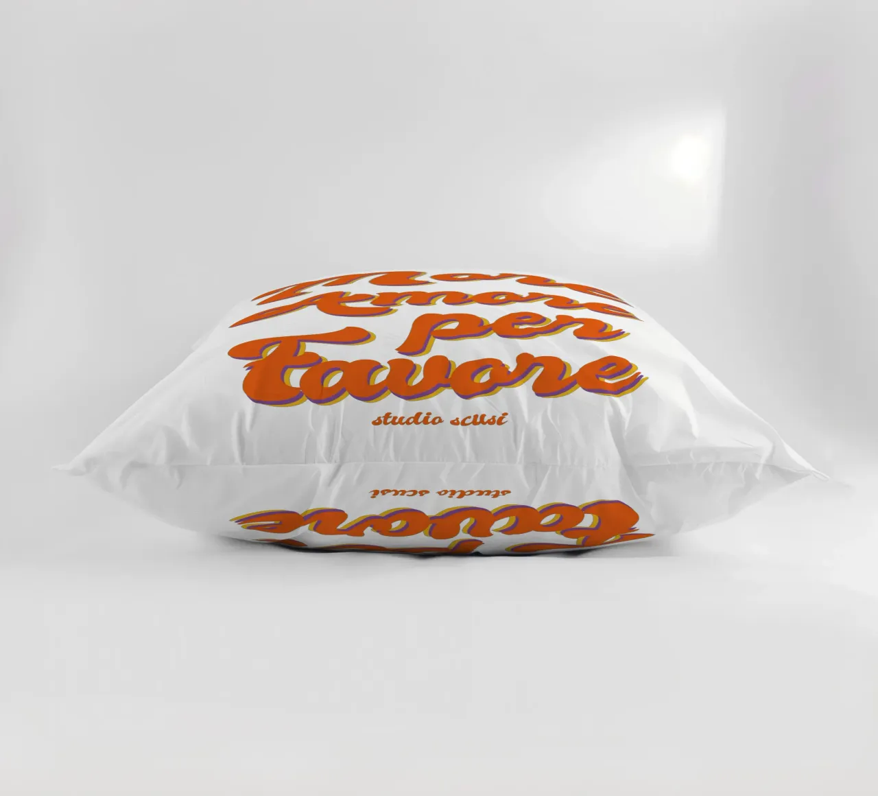 More Amore Per Favore Transparent cuscino da studio scusi