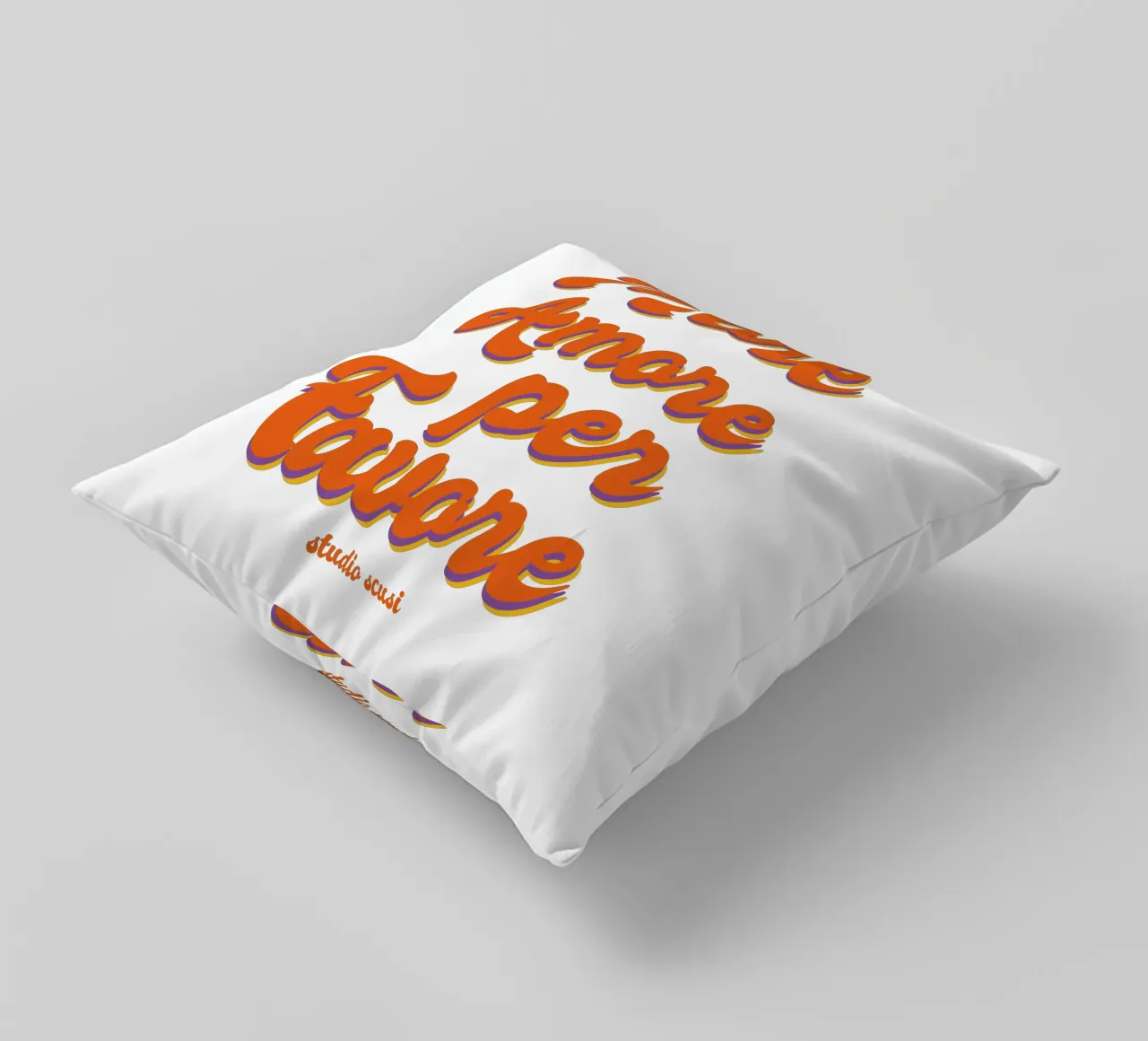 More Amore Per Favore Transparent cuscino da studio scusi