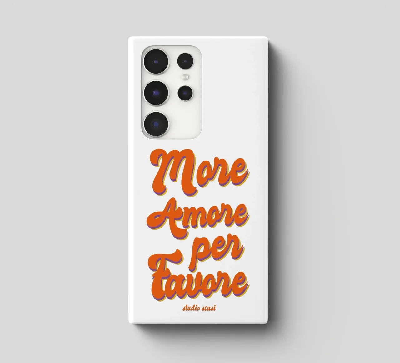More Amore Per Favore Transparent cover samsung da studio scusi