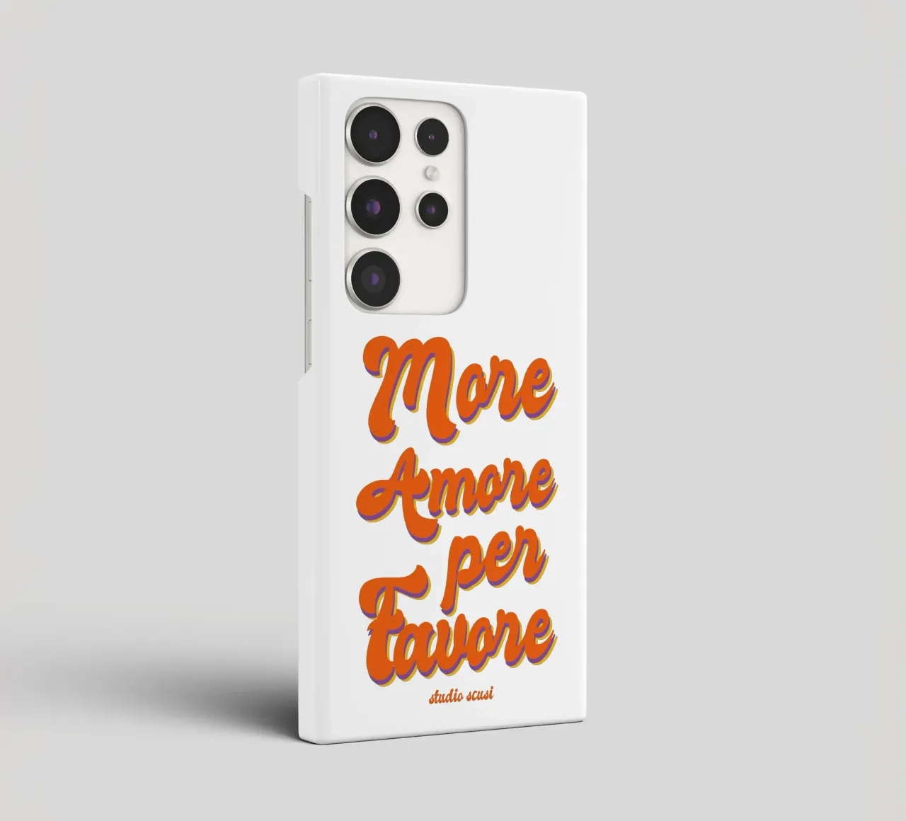 More Amore Per Favore Transparent cover samsung da studio scusi