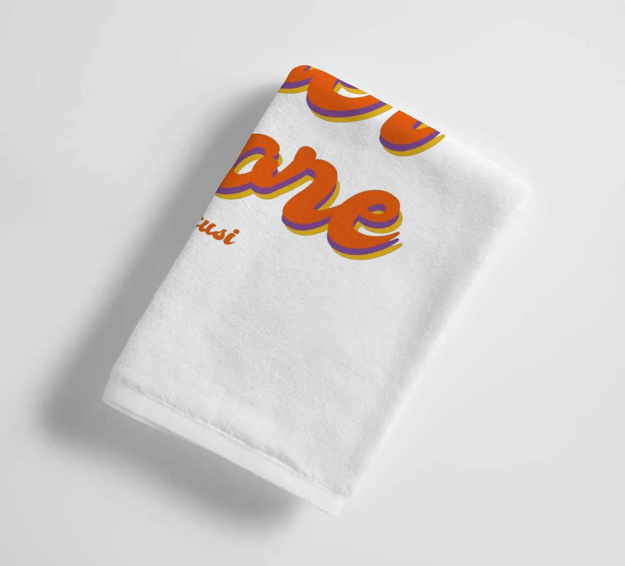 More Amore Per Favore Transparent Handtuch von studio scusi