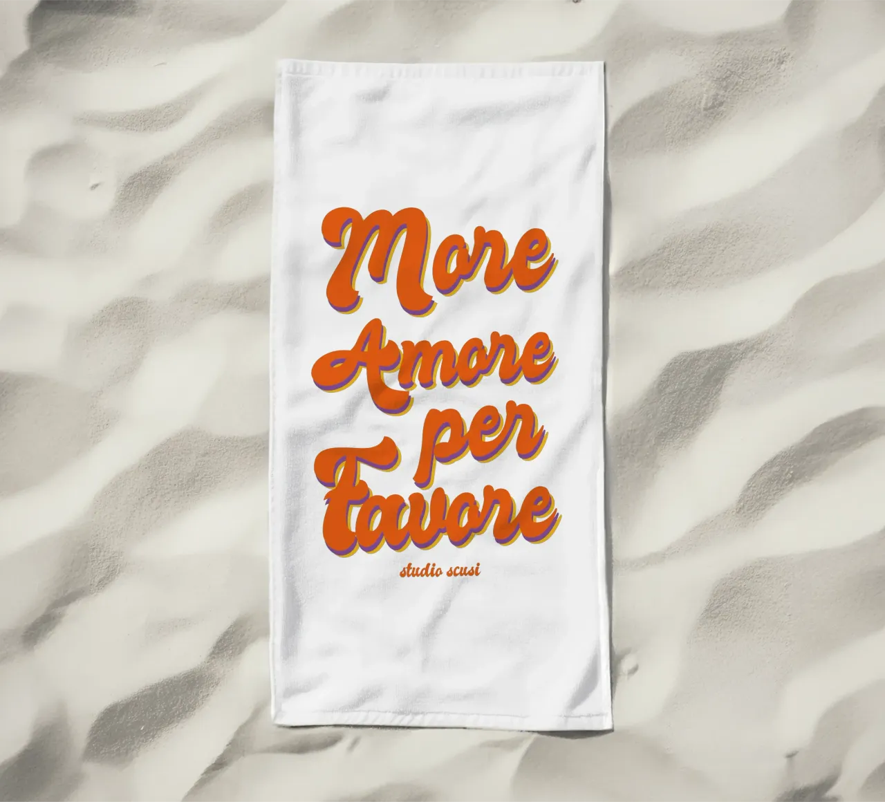 More Amore Per Favore Transparent telo mare da studio scusi