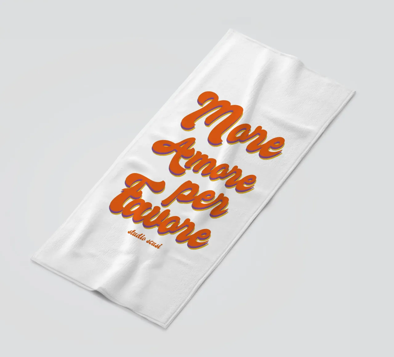 More Amore Per Favore Transparent telo mare da studio scusi