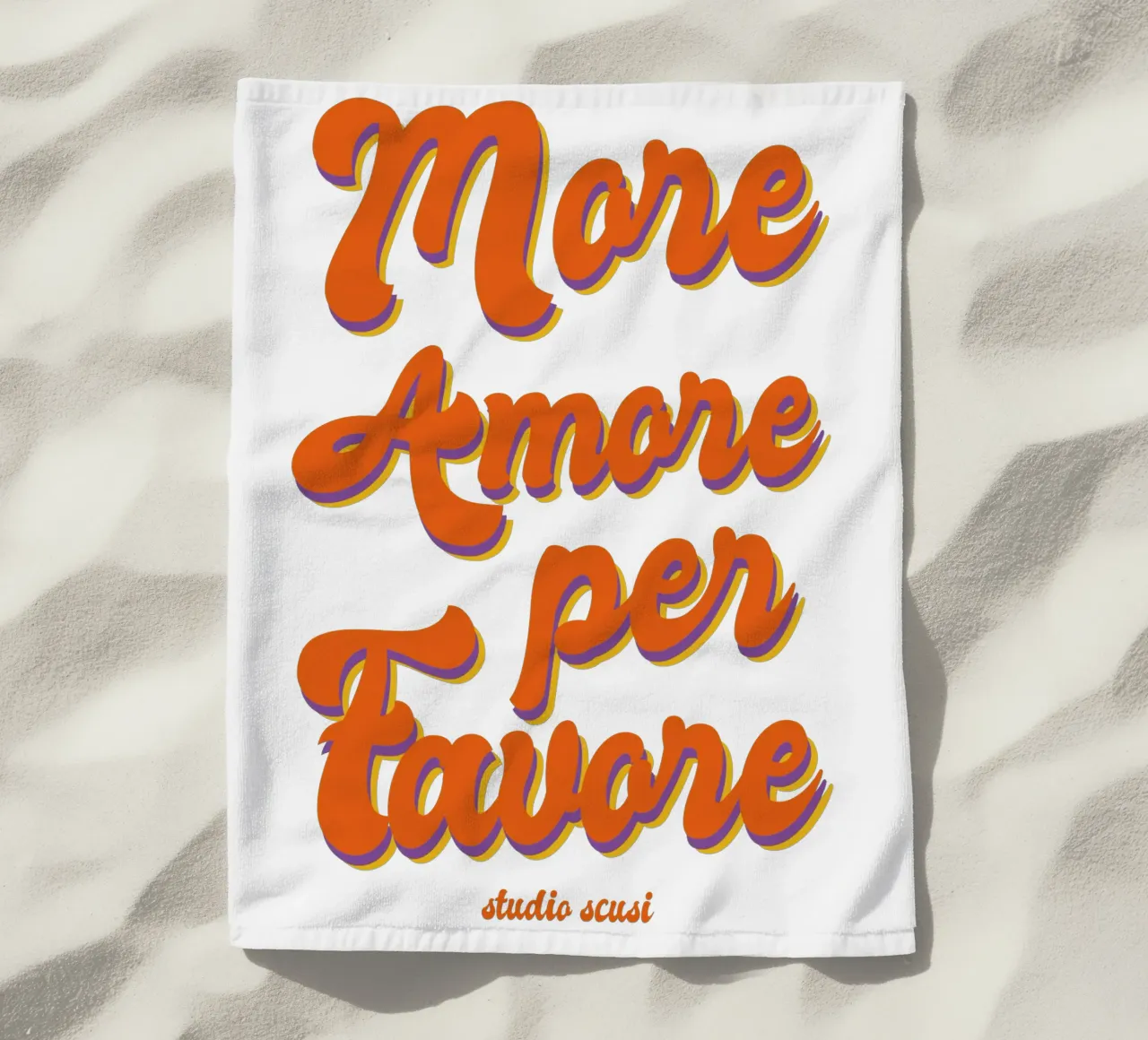 More Amore Per Favore Transparent telo mare da studio scusi