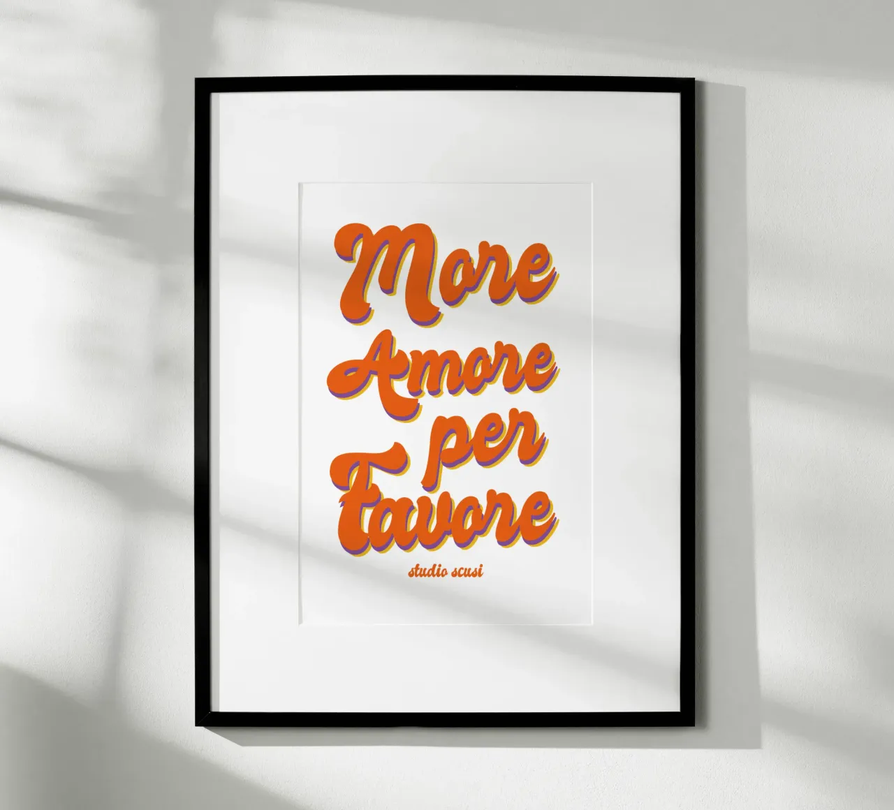 More Amore Per Favore Transparent Hahnemühle von studio scusi
