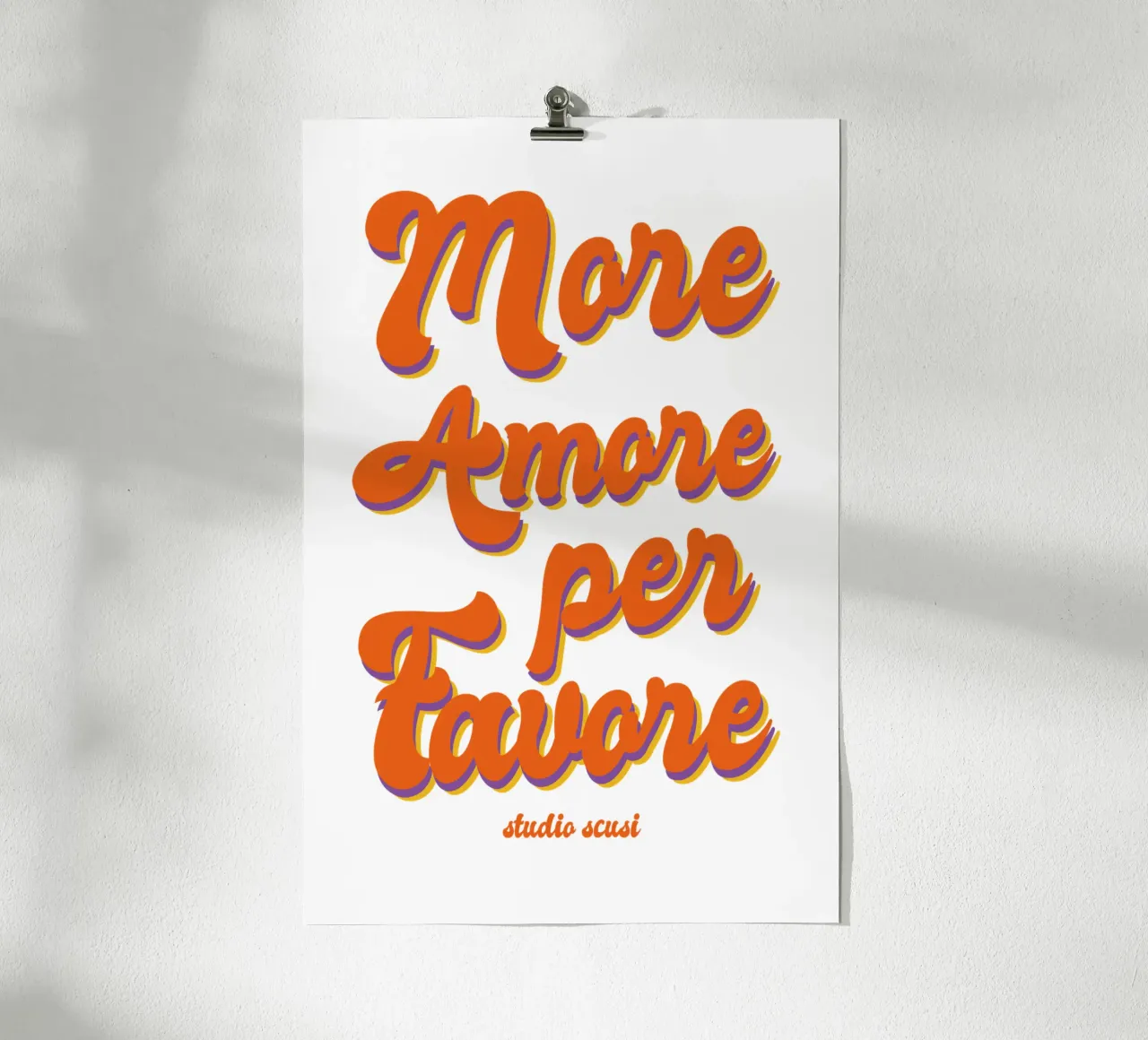 More Amore Per Favore Transparent Hahnemühle von studio scusi